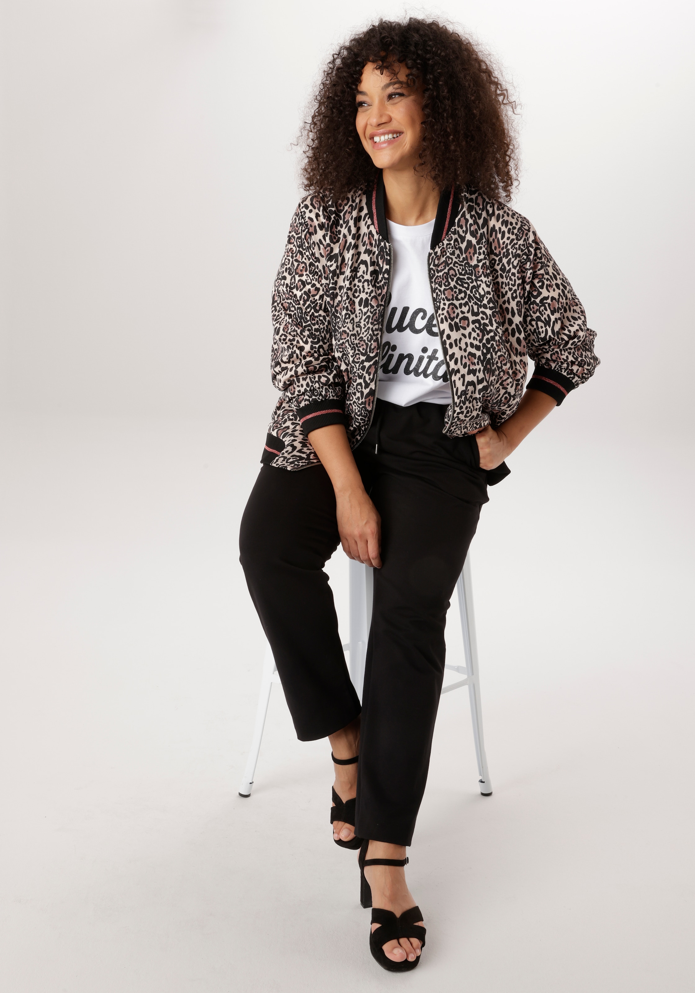 Aniston PLUS Blouson Mit Leodruck - NEUE KOLLEKTION