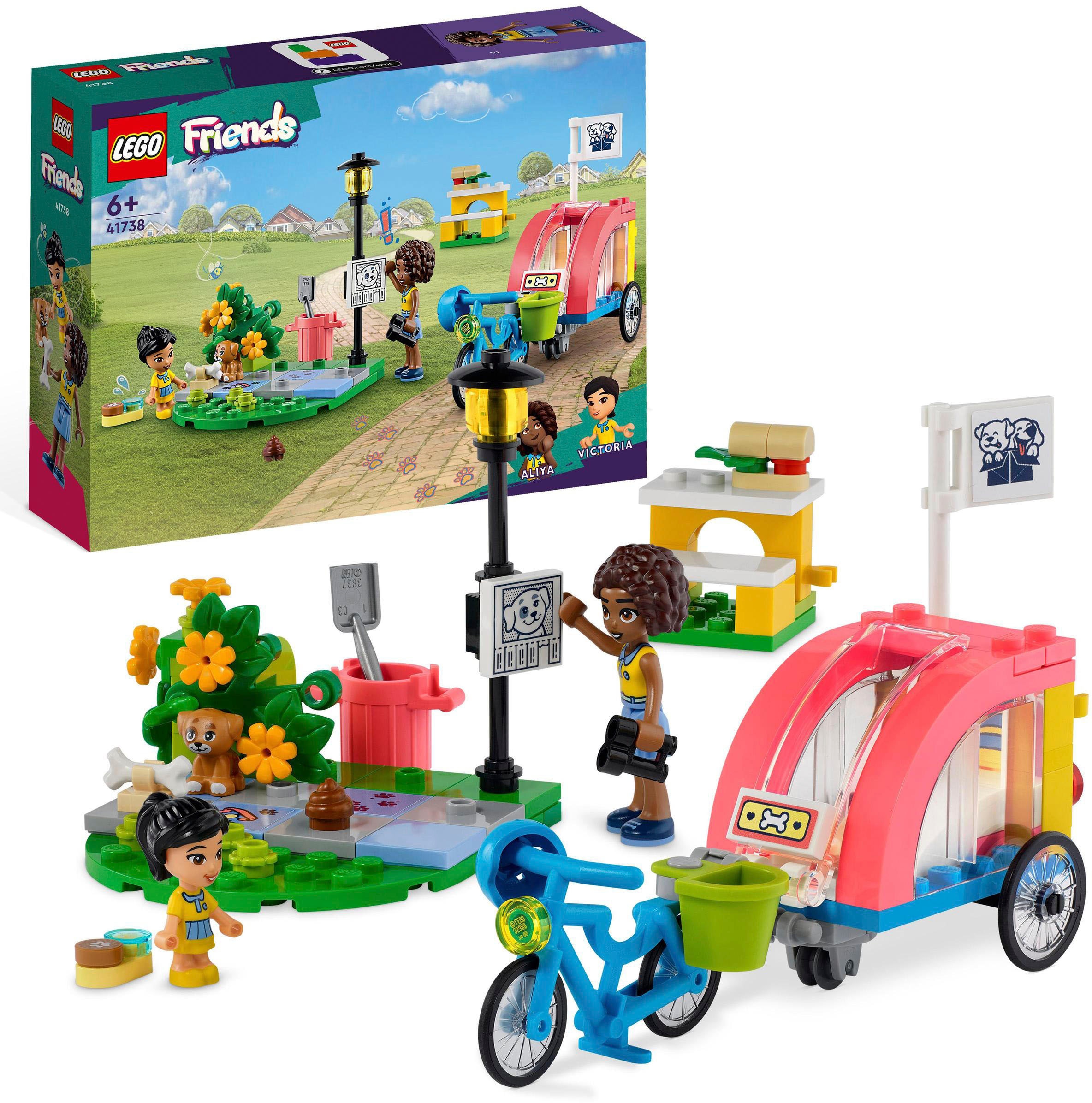 Konstruktionsspielsteine »Hunderettungsfahrrad (41738), LEGO® Friends«, (125 St.),...