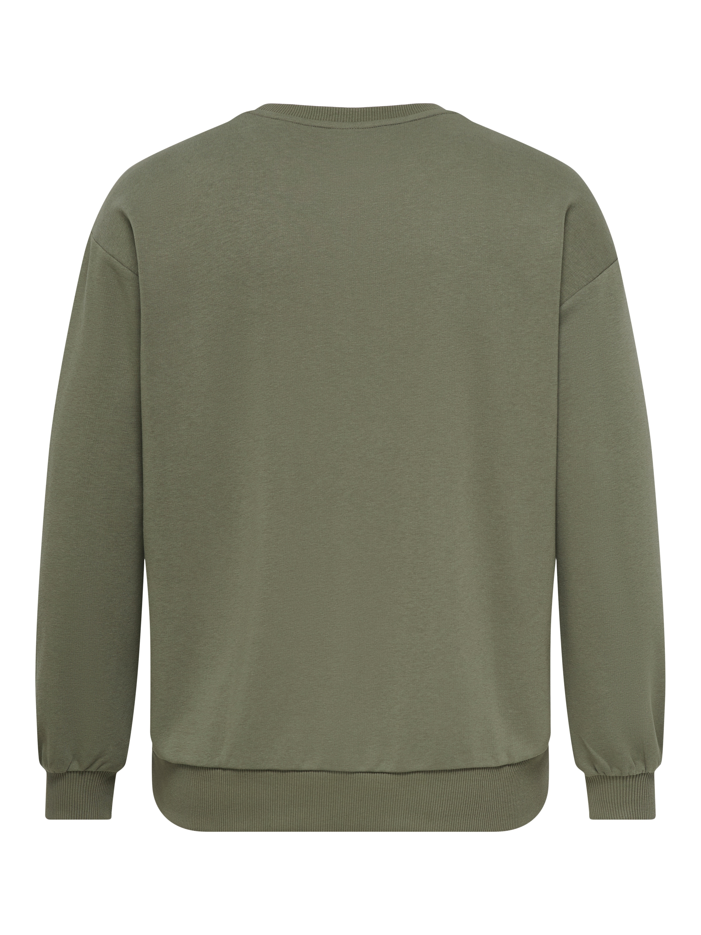 ONLY CARMAKOMA »CARAMELIA LS O-NECK SWEAT JRS«, mélange coton, coupe régulière
