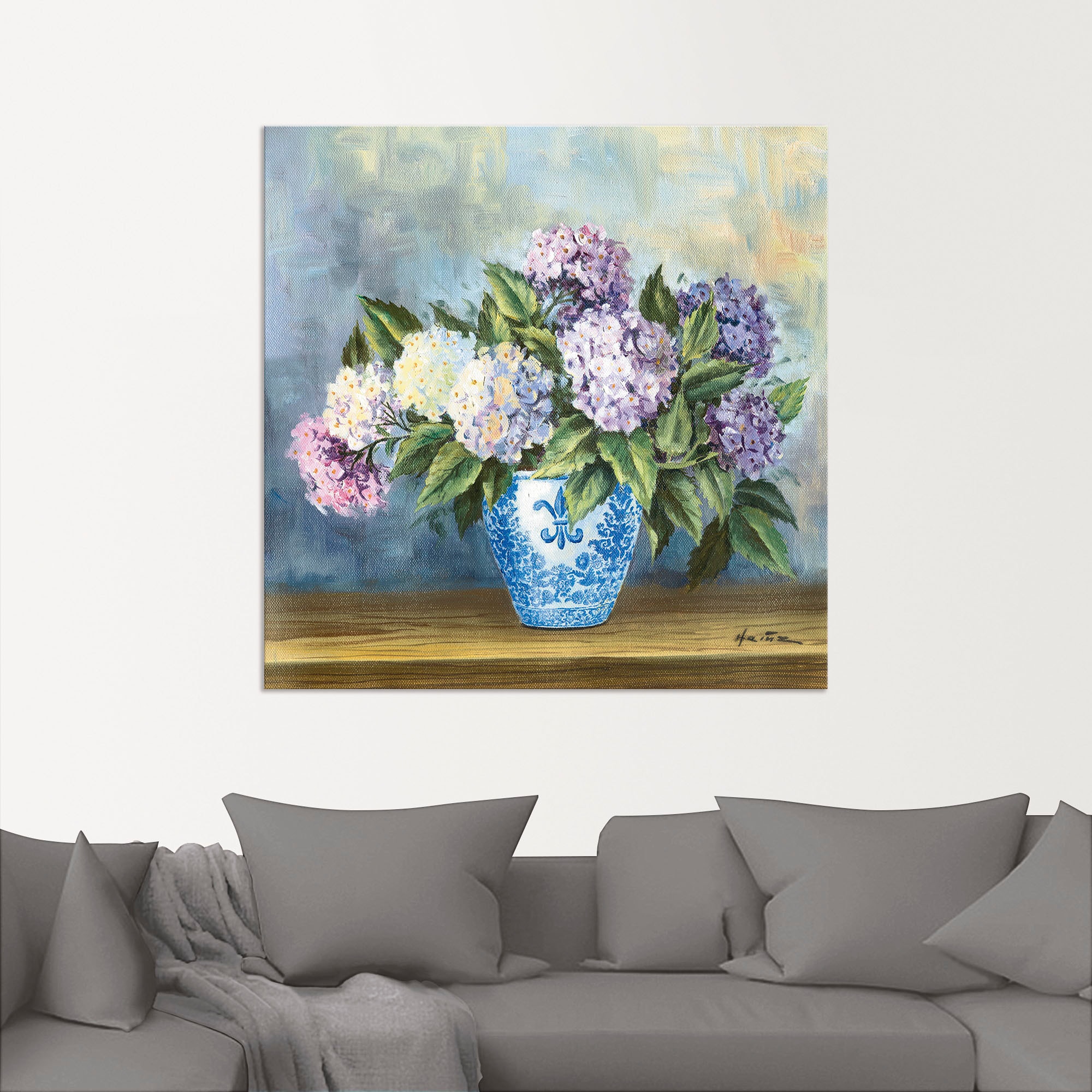 Artland Wandbild »Hortensien«, Blumenbilder, (1 St.), als Alubild, Outdoorbild, Leinwandbild in verschied. Grössen