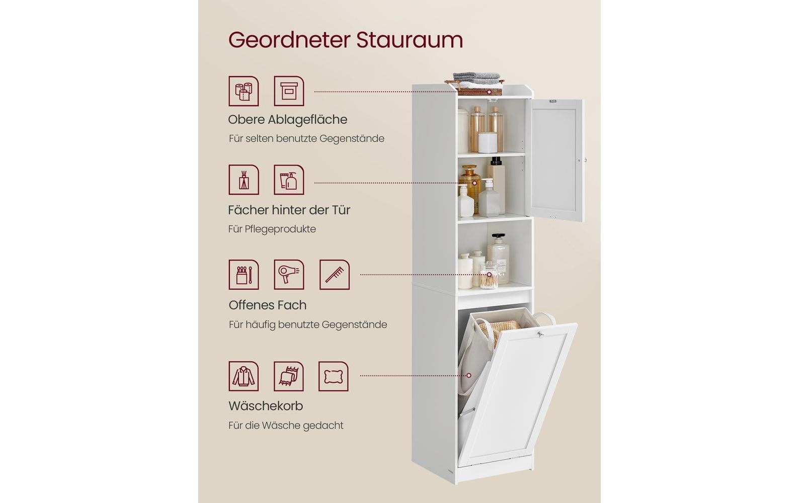 VASAGLE Étagère de salle de bain »40 x 170 cm«