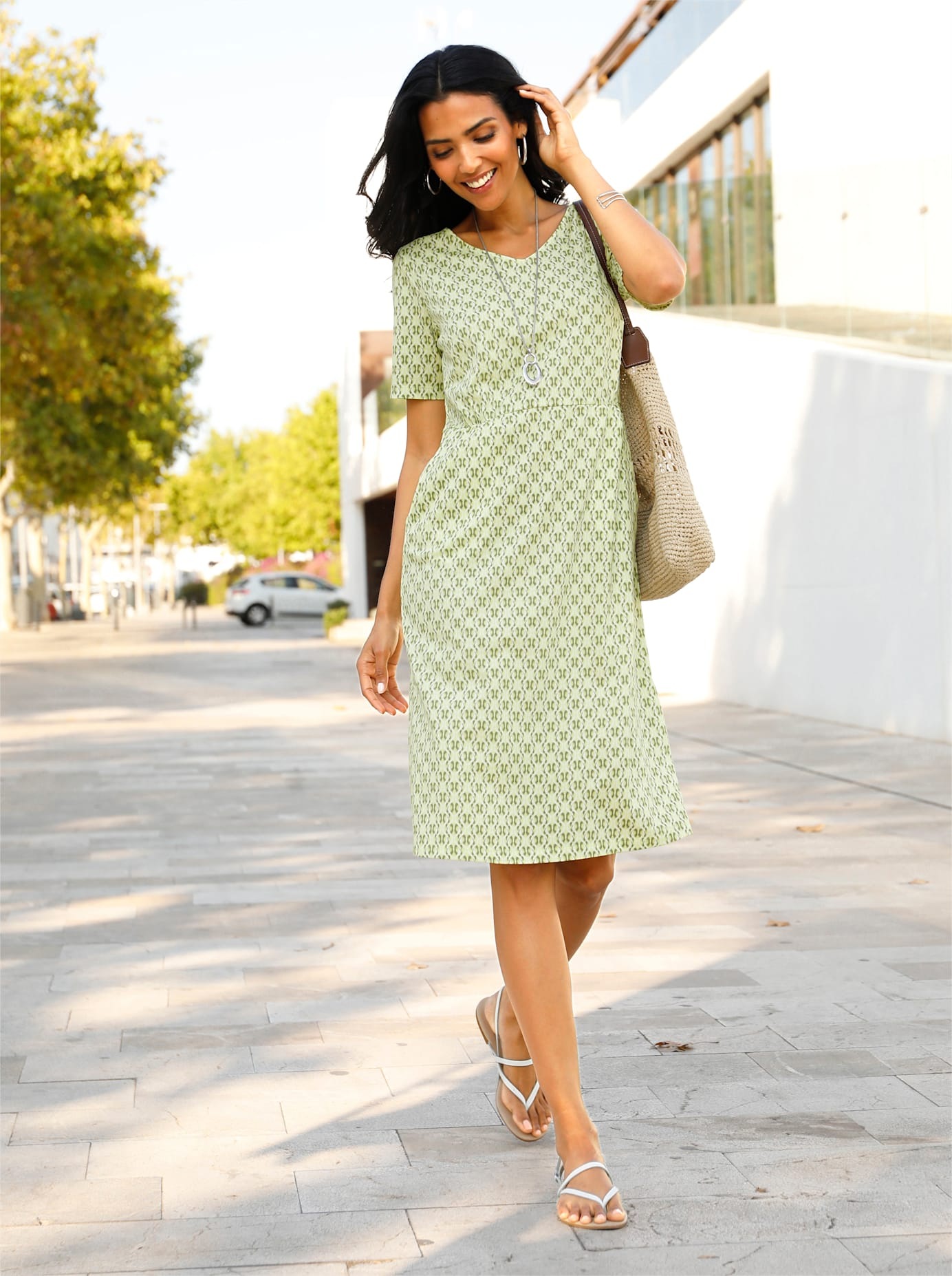 Classic Basics Jerseykleid "Jersey-Kleid" Eingrifftaschen