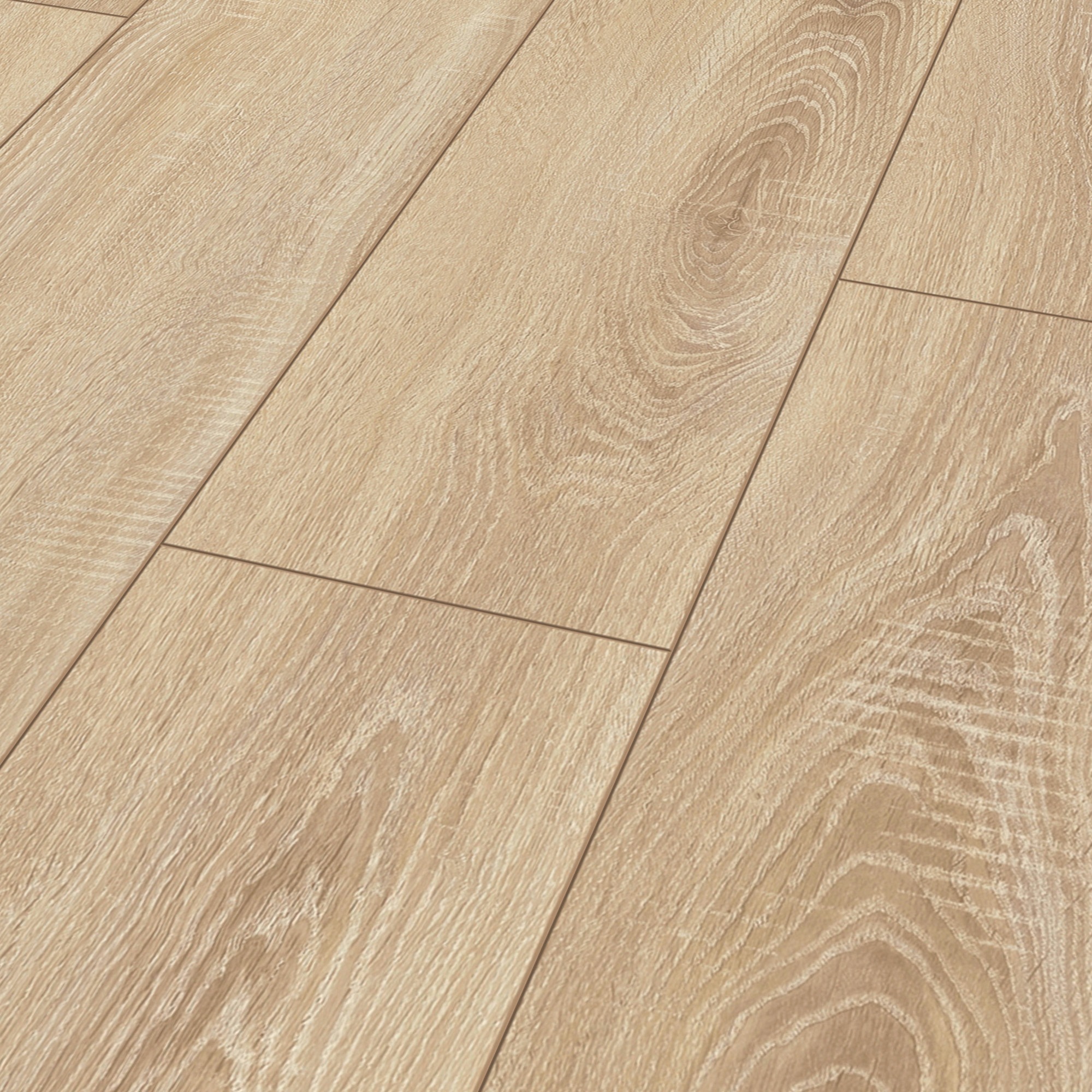 Image of Bodenmeister Laminat »Dielenoptik Eiche hell sägerau«, (Packung), Landhausdiele 1380 x 244 mm, Stärke: 8 mm bei Ackermann Versand Schweiz