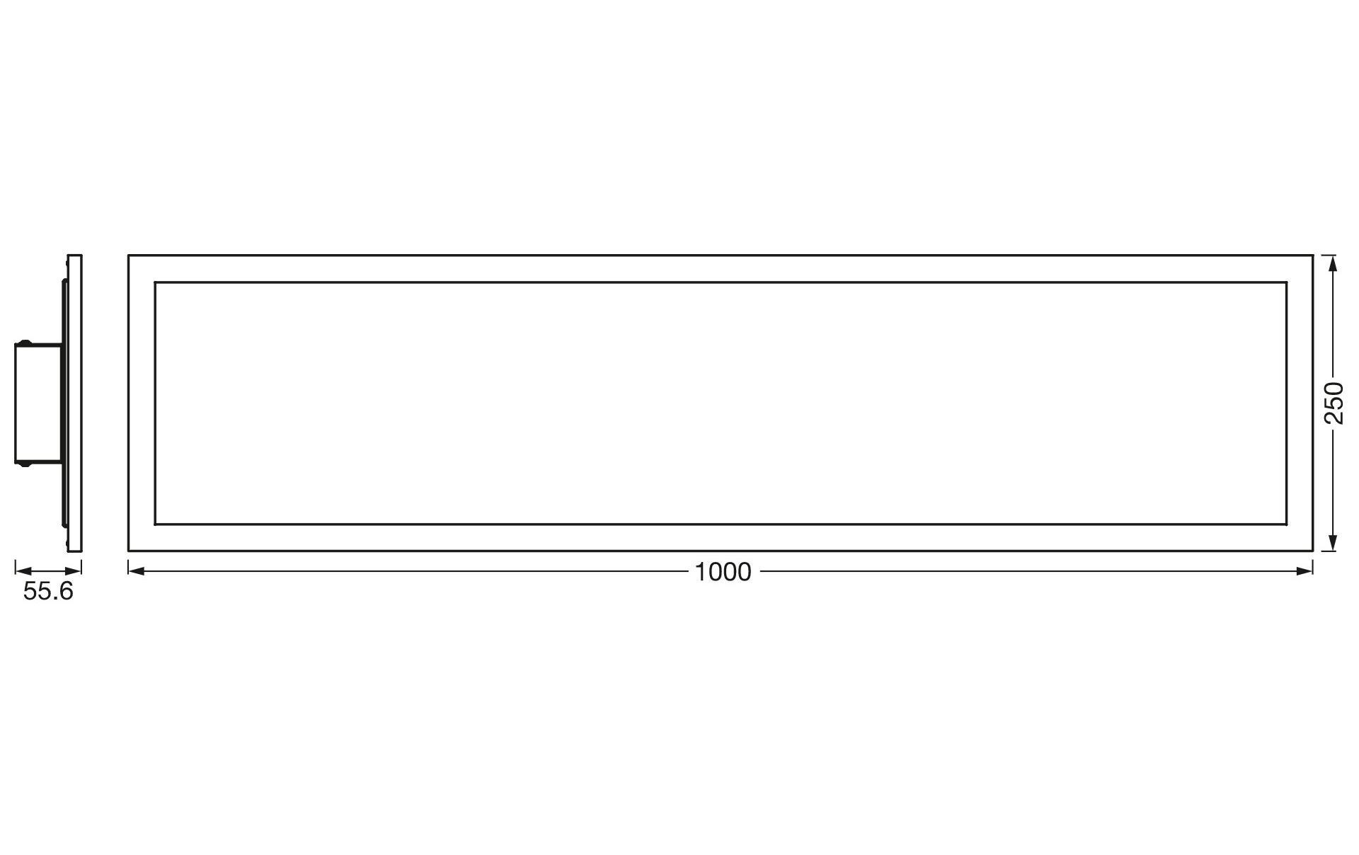   LED Deckenleuchte »SMART+ Planon Plus Backlight 100x25cm, RGBTW, ws« Farbwechsler | Kaltweiss | Neutralweiss | Tageslichtweiss | Warmweiss