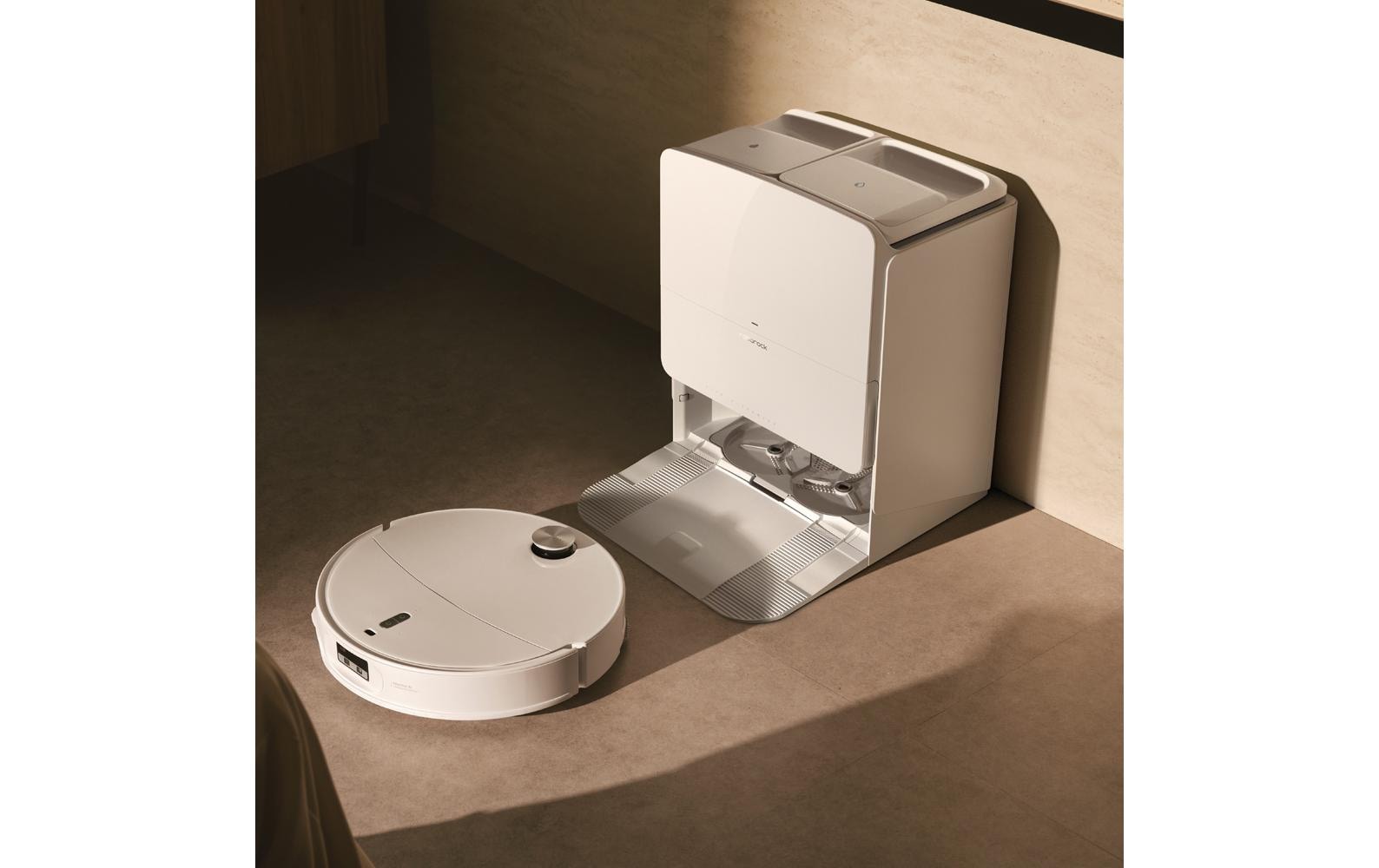 Roborock Robot d'aspiration eau et poussière »Qrevo Edge 2 Pro« 12 : robot aspirateur et laveur avec puissance d'aspiration de 25 000 Pa, navigation LiDAR