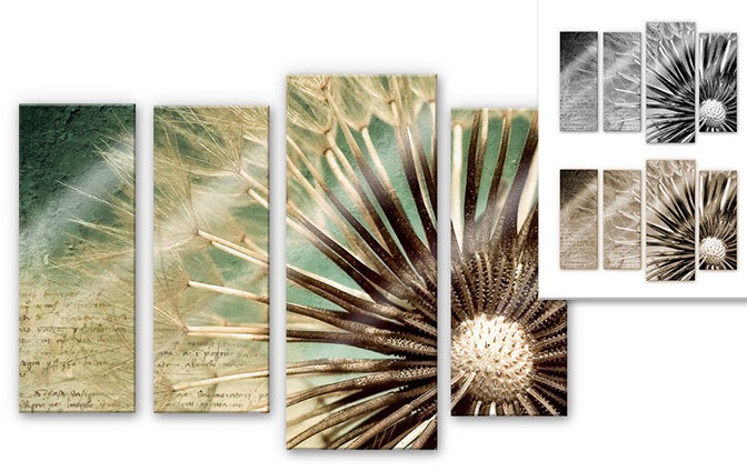Image of Wall-Art Mehrteilige Bilder »Pusteblumen Poesie (4-teilig)«, (Set, 4 St.) bei Ackermann Versand Schweiz
