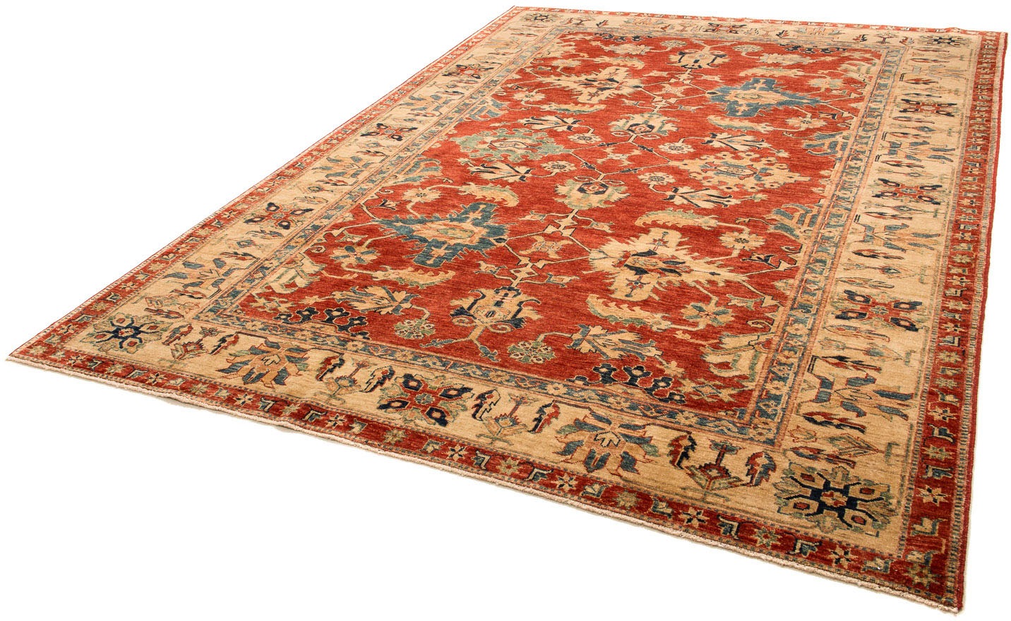 Image of morgenland Orientteppich »Ziegler - Kazak - 290 x 205 cm - dunkelrot«, rechteckig, 6 mm Höhe, Wohnzimmer, Handgeknüpft, Einzelstück mit Zertifikat bei Ackermann Versand Schweiz