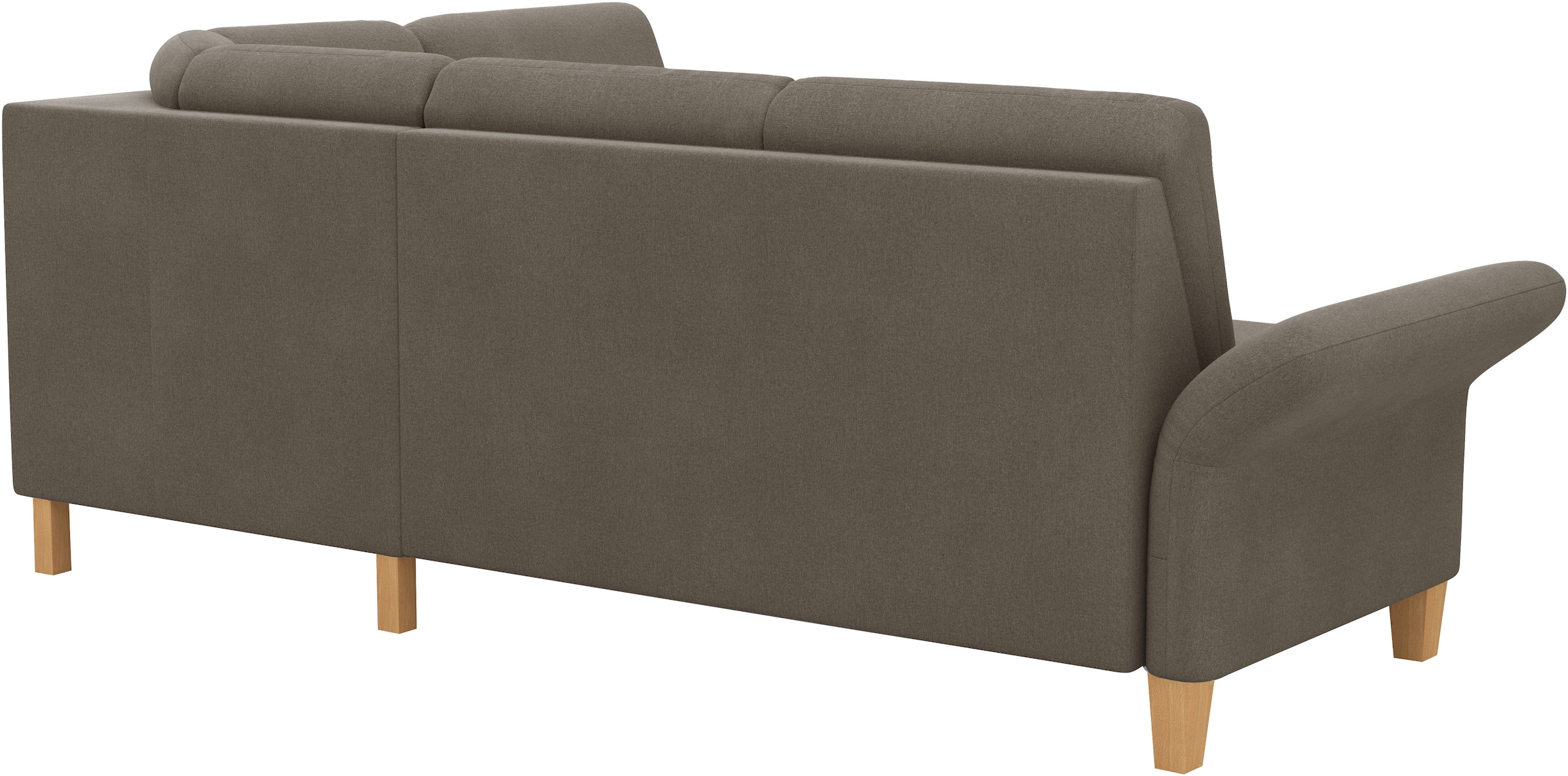 Home affaire Ecksofa »Rochelle«, wahlweise mit Armlverstellung, Klappbett mit Rollen & Bettkasten