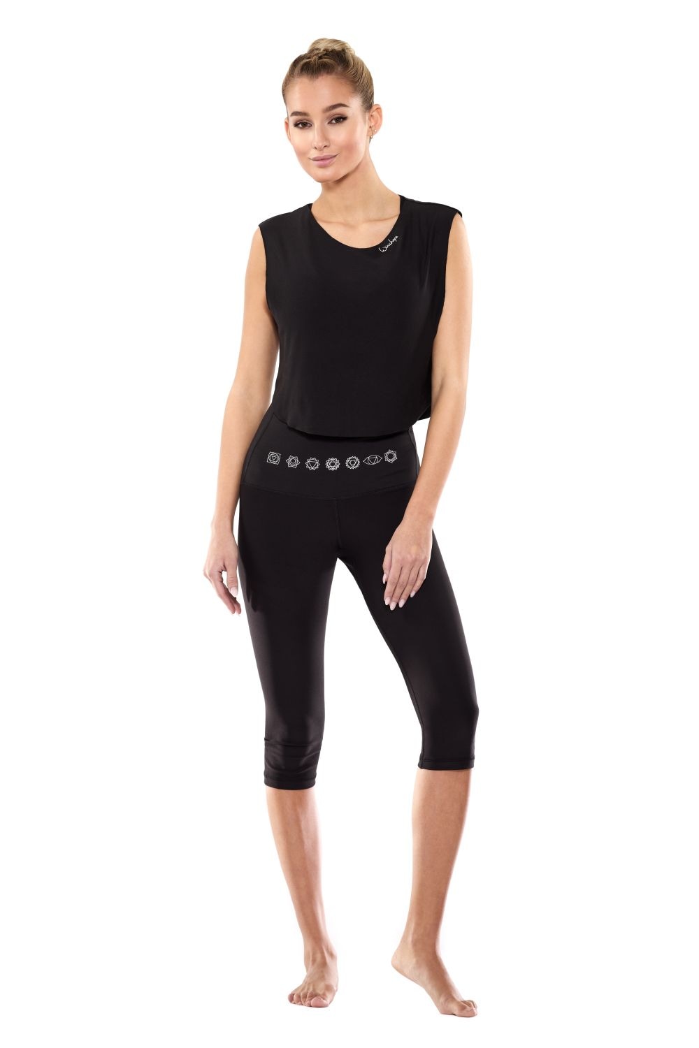 Winshape Leggings »3/4-Functional Comfort HWL212C-silberfarbenne 7 Chakras«, High Waist