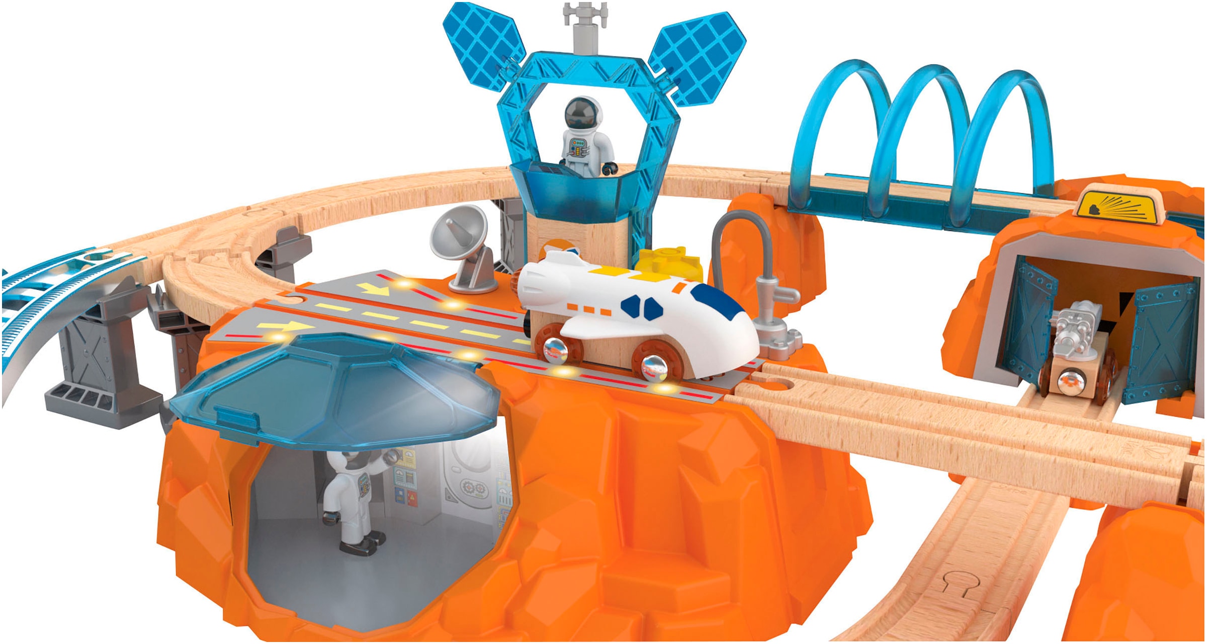 Hape Train jouet »Zugset - Mars-Erkundung« mit Licht und Sound