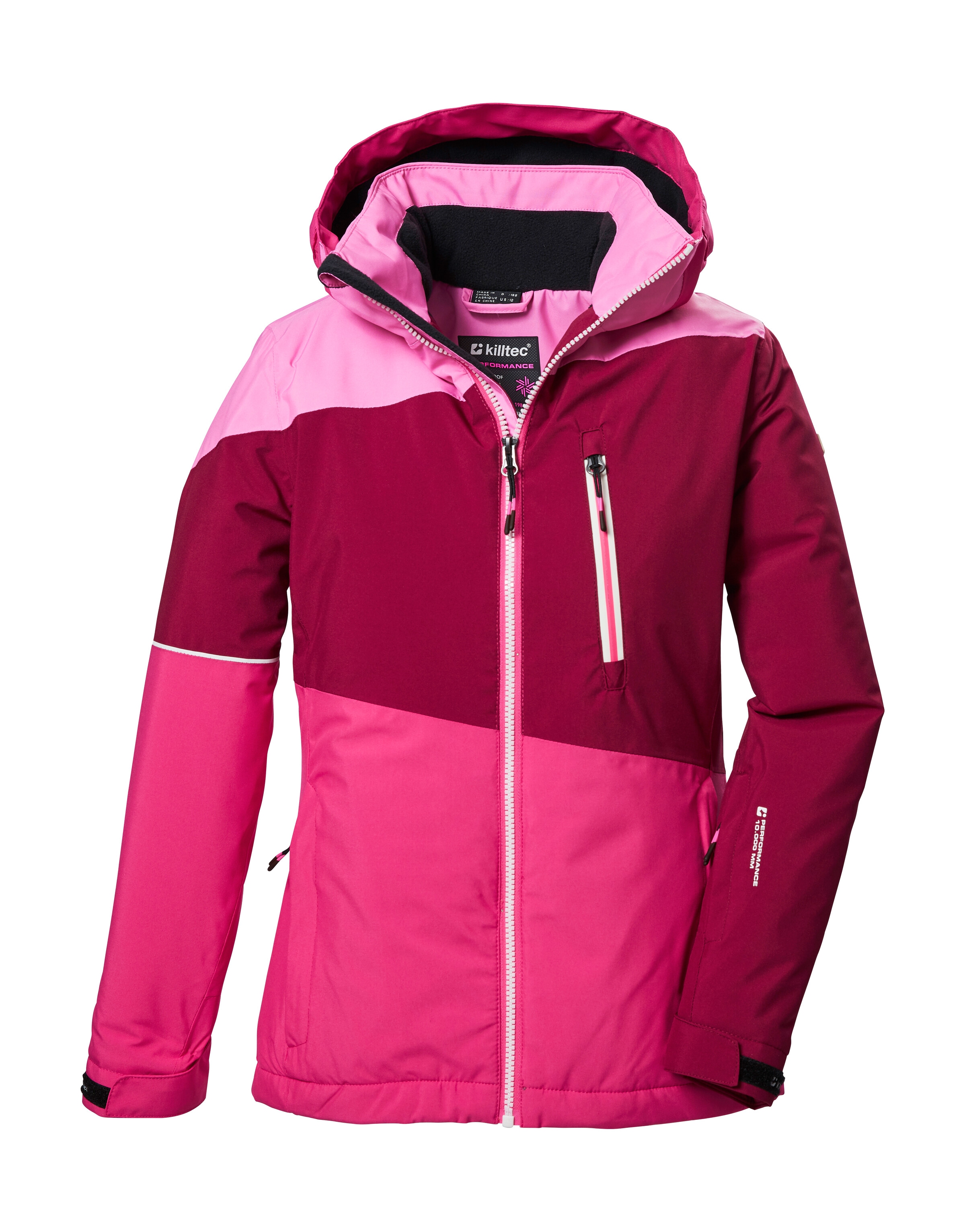 Killtec Veste de ski »KSW 331 GRLS SKI JCKT« Atmungsaktive, wasserdichte Jacke mit Fleece-Innenseite, Skipasstasche