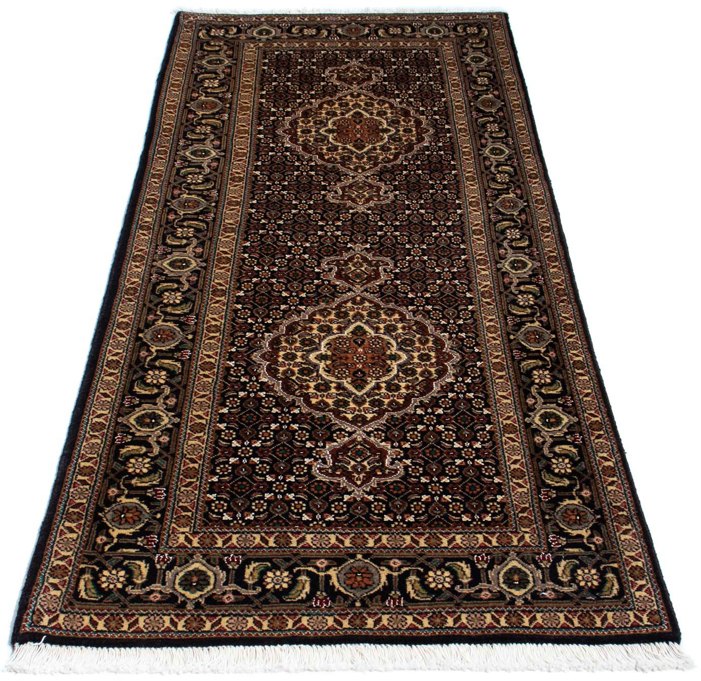 Image of morgenland Orientteppich »Perser - Täbriz - 201 x 77 cm - dunkelblau«, rechteckig, 10 mm Höhe, Wohnzimmer, Handgeknüpft, Einzelstück mit Zertifikat bei Ackermann Versand Schweiz