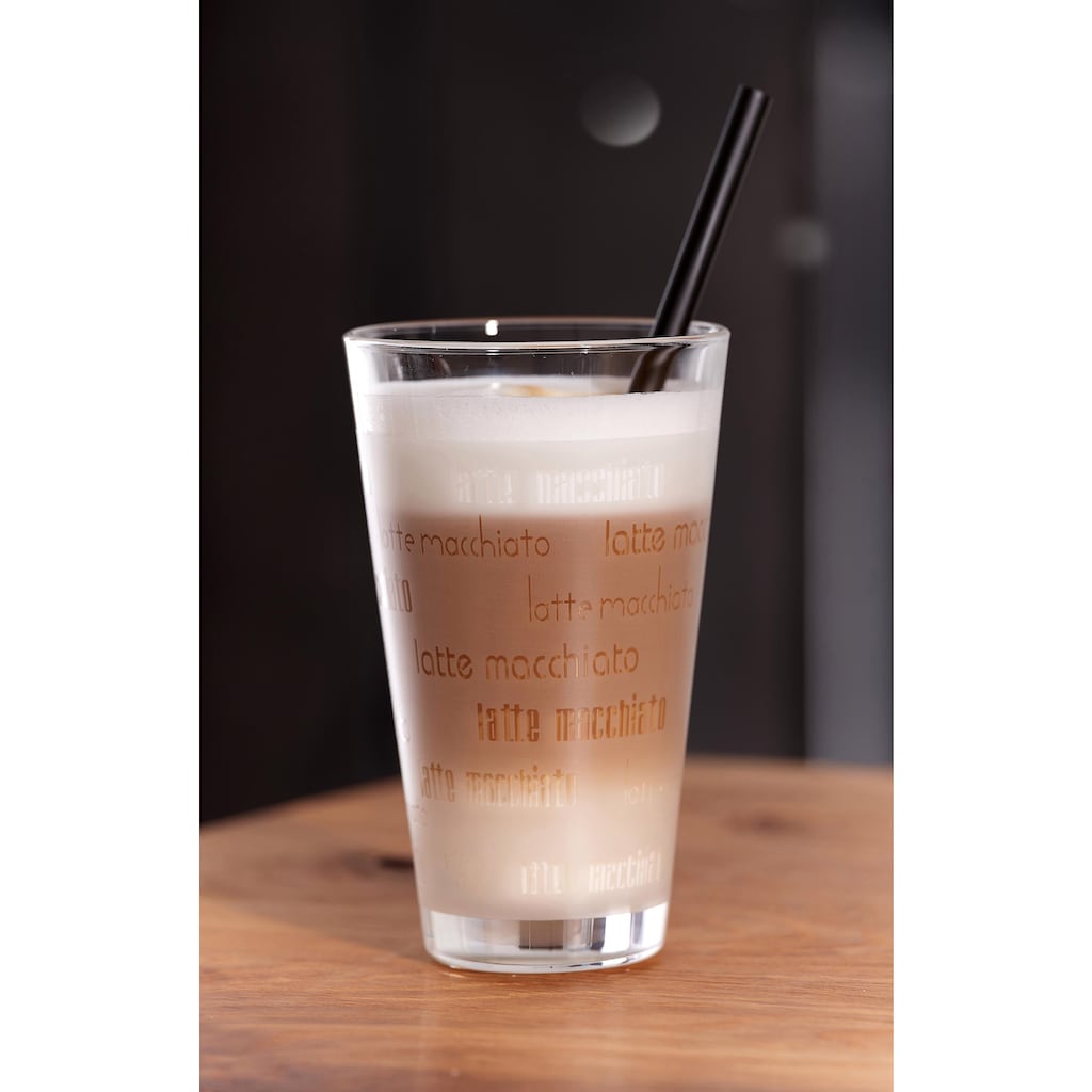 Ritzenhoff & Breker Latte-Macchiato-Glas »Chicco«, (Set, 4 tlg., (4 Becher)