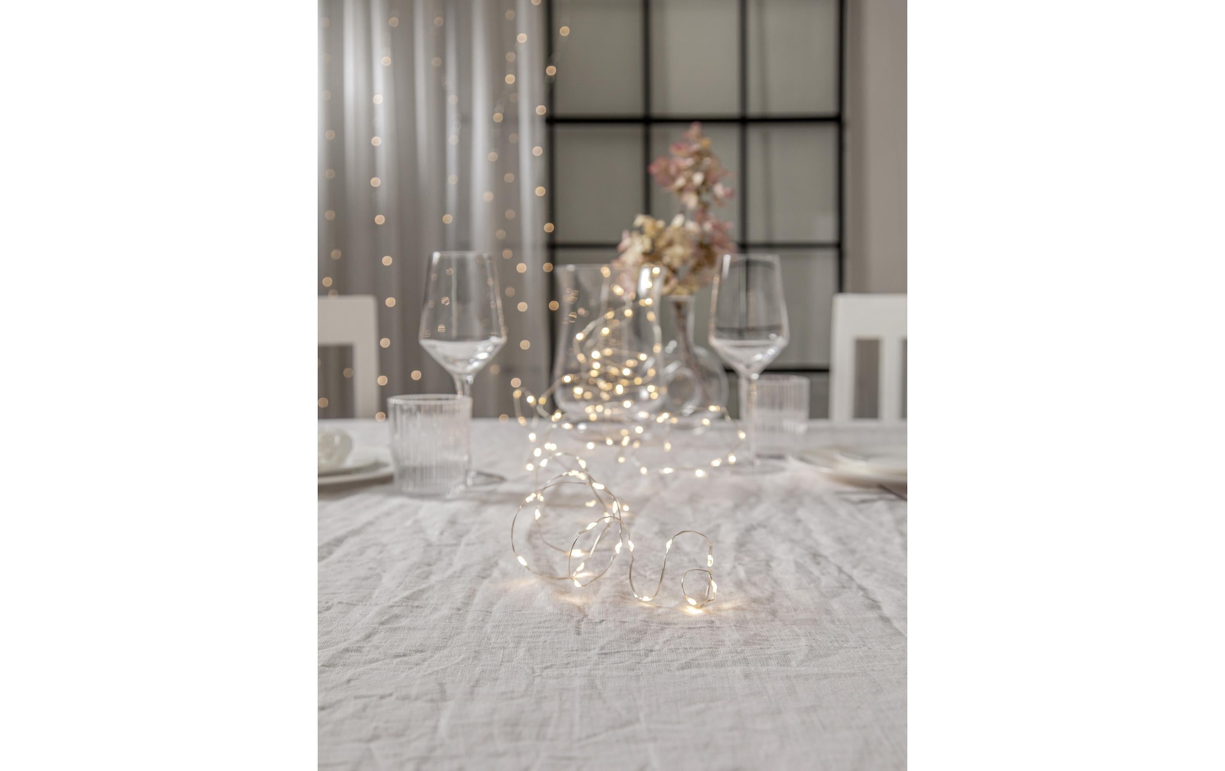   Guirlande lumineuse LED »Lichterkette Dew Drop IP20, Warmweiss, 100 LED«