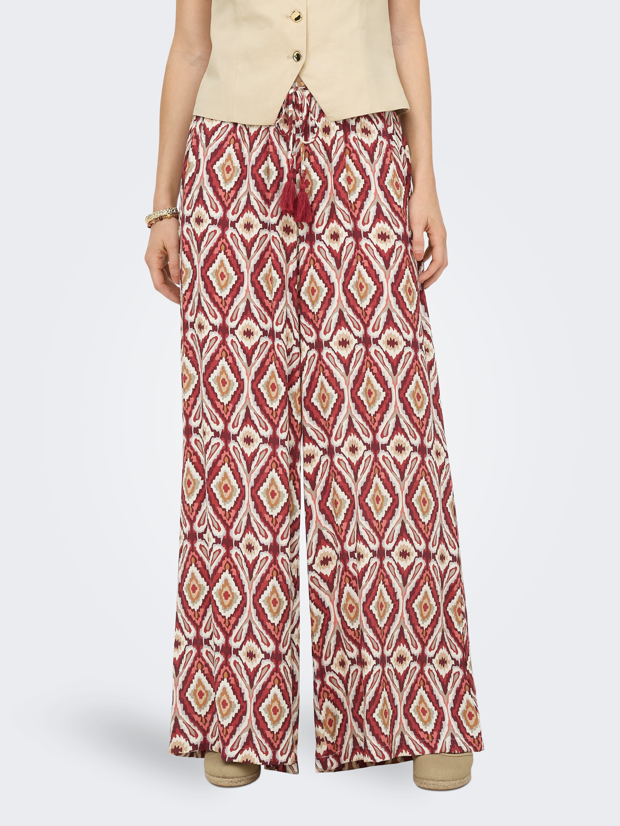 Image of ONLY Schlupfhose "ONLGINI MIKASI WIDE PULL UP PANT WVN" Viskosemischung