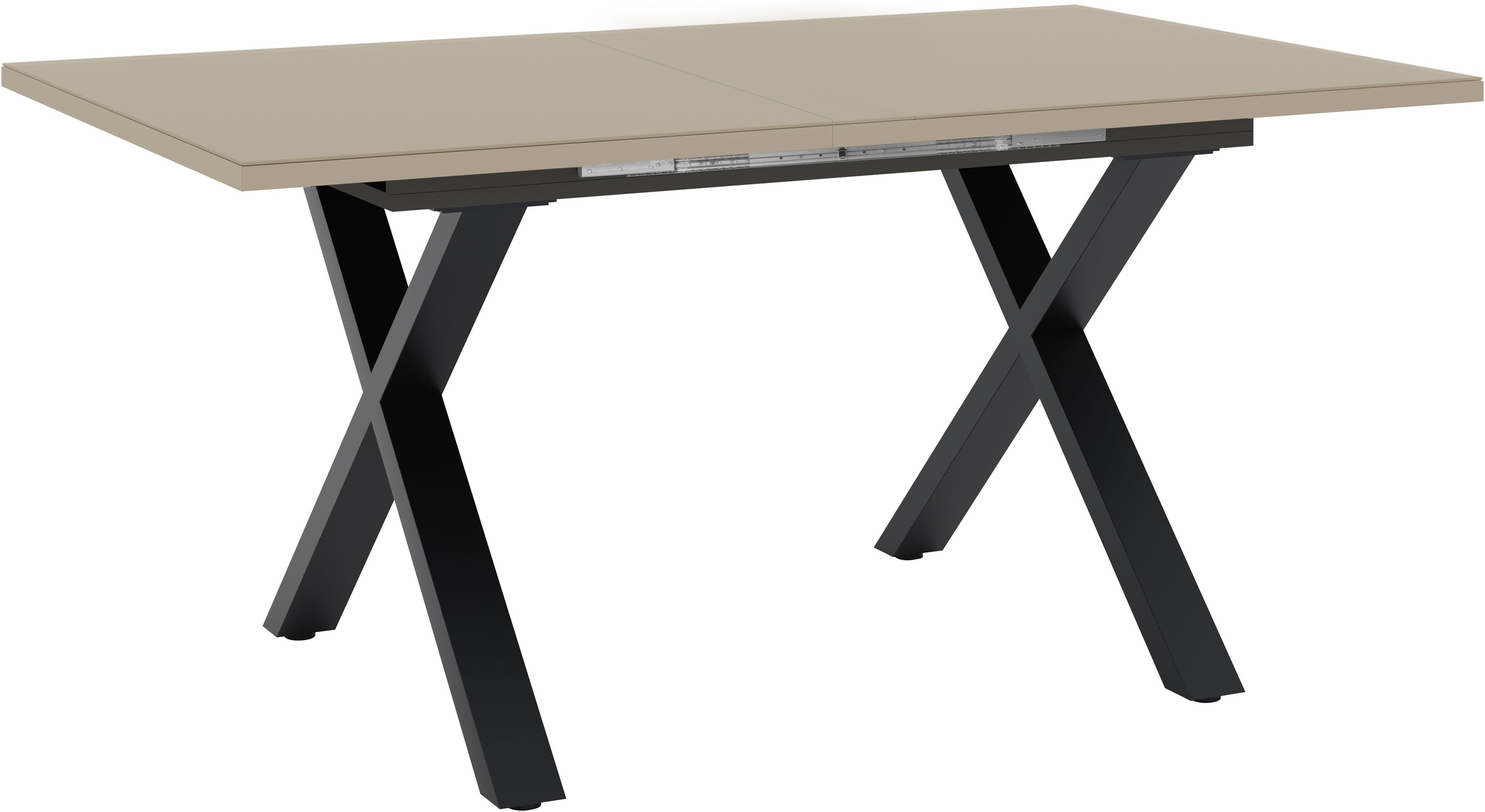 Mäusbacher Esstisch Esstisch ausziehbar auf 210 cm, eckige Tischform, Gestell X-Form