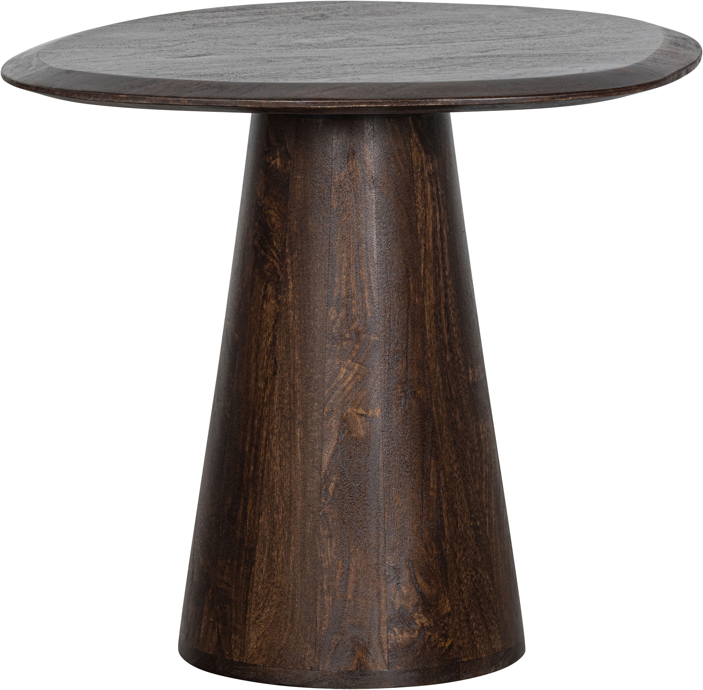 Image of WOOOD Beistelltisch "Posture aus Mangoholz mit organischer Platte und Standfuss 60x53x51 cm" Tragkraft 15 kg, Standfuss Ø 16–29 cm, Plattendicke 3 cm