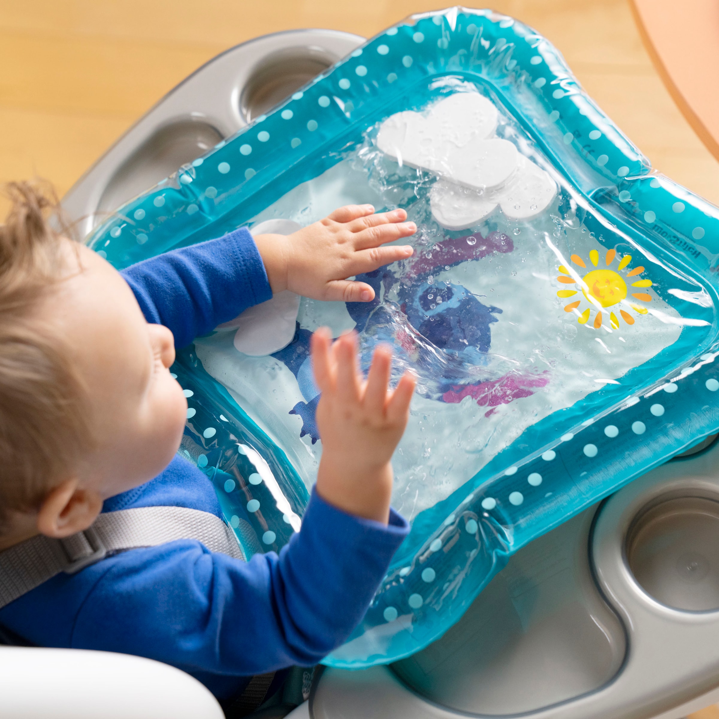 Bright Starts Tapis de jeu »Stitch Making Waves Tummy Time Water Mat«