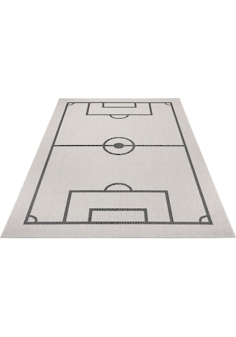 Lüttenhütt Kinderteppich »Fussballfeld«, rechteckig, 3 mm Höhe, Fussball,... kaufen