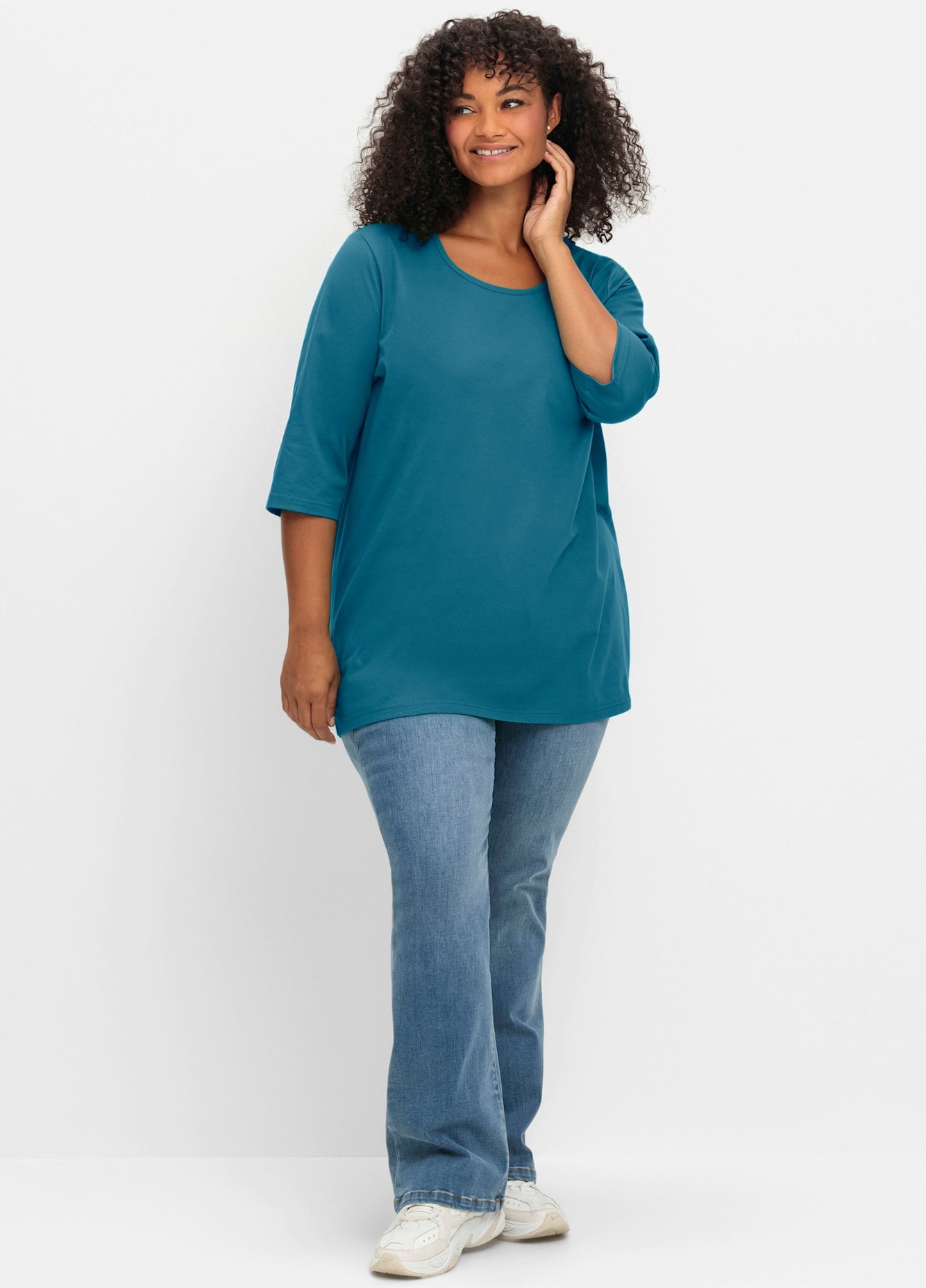 Sheego T-shirt à manches 3/4 »3/4-Arm-Shirt« 1 cuis