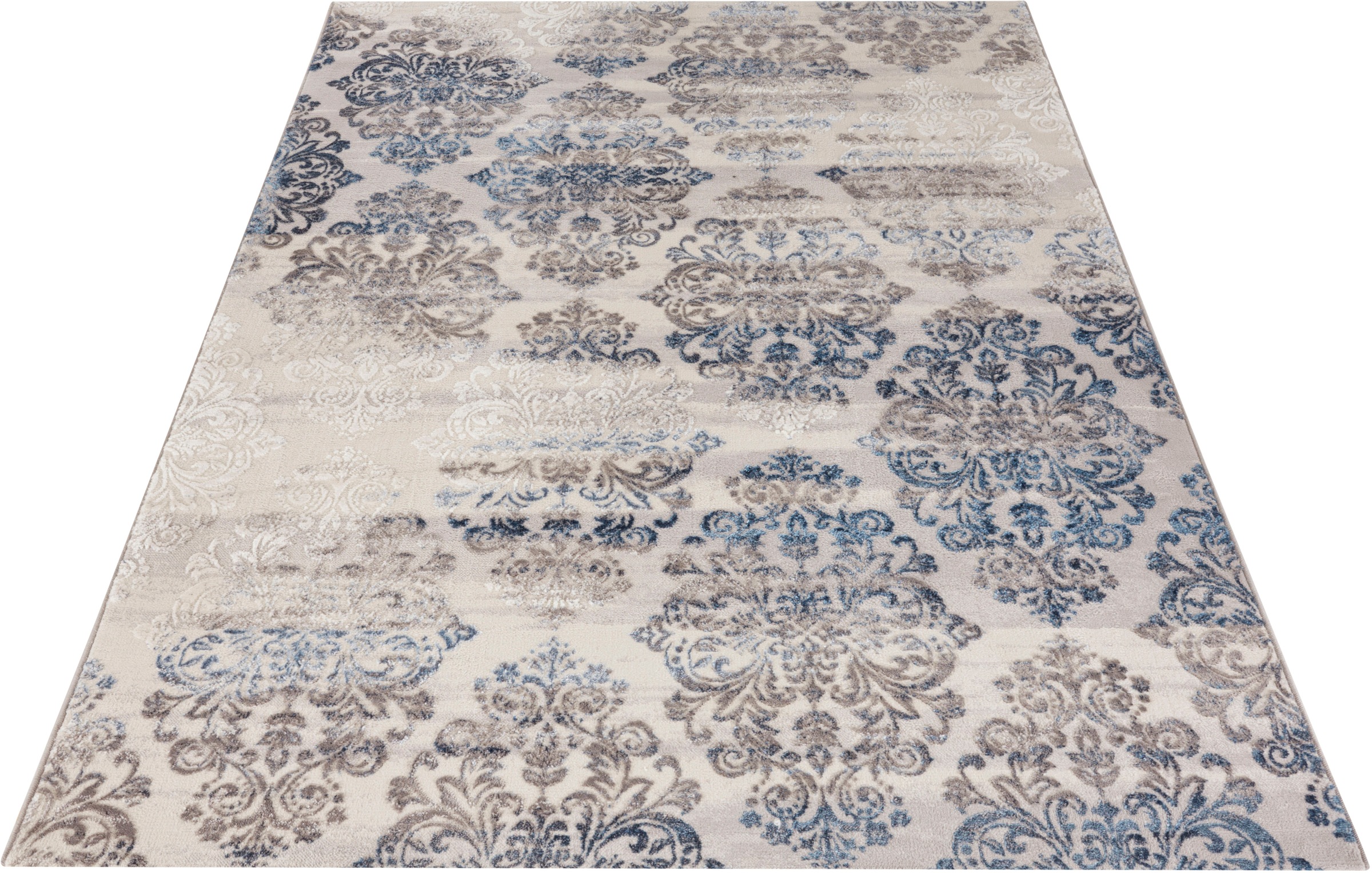 Image of MINT RUGS Teppich »Eloy«, rechteckig, 8 mm Höhe, Kurzflor, orientalischer Ornamenten Design, Used Look, Wohnzimmer, Schlafzimmer, Robust, Pflegeleicht, Gekettelt bei Ackermann Versand Schweiz