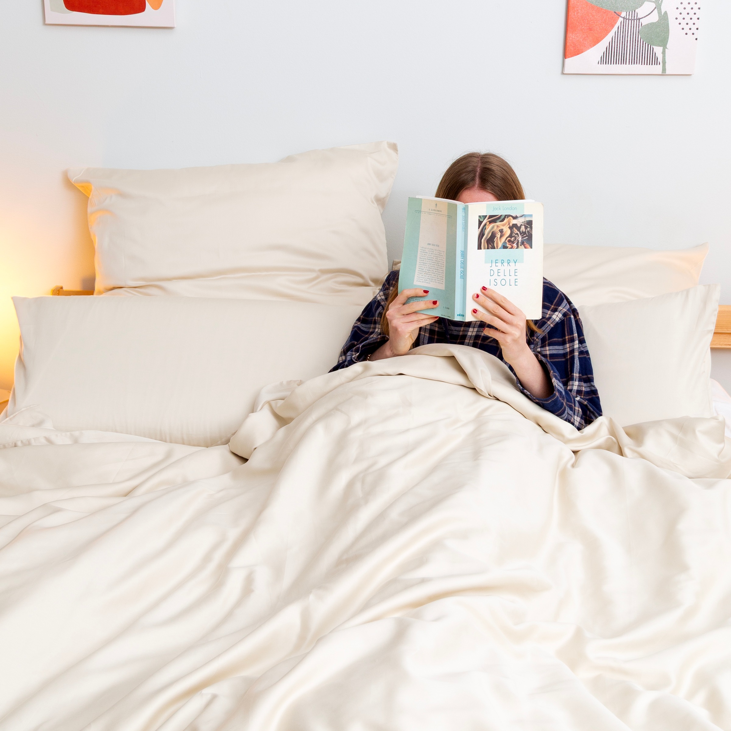 Wolkenfeld Housse de coussin »Mako-Satin Baumwolle Kopfkissenbezug - Premium Kissenbezug« Grösse 80x80 und 40x80 cm; versteckter Reissverschluss