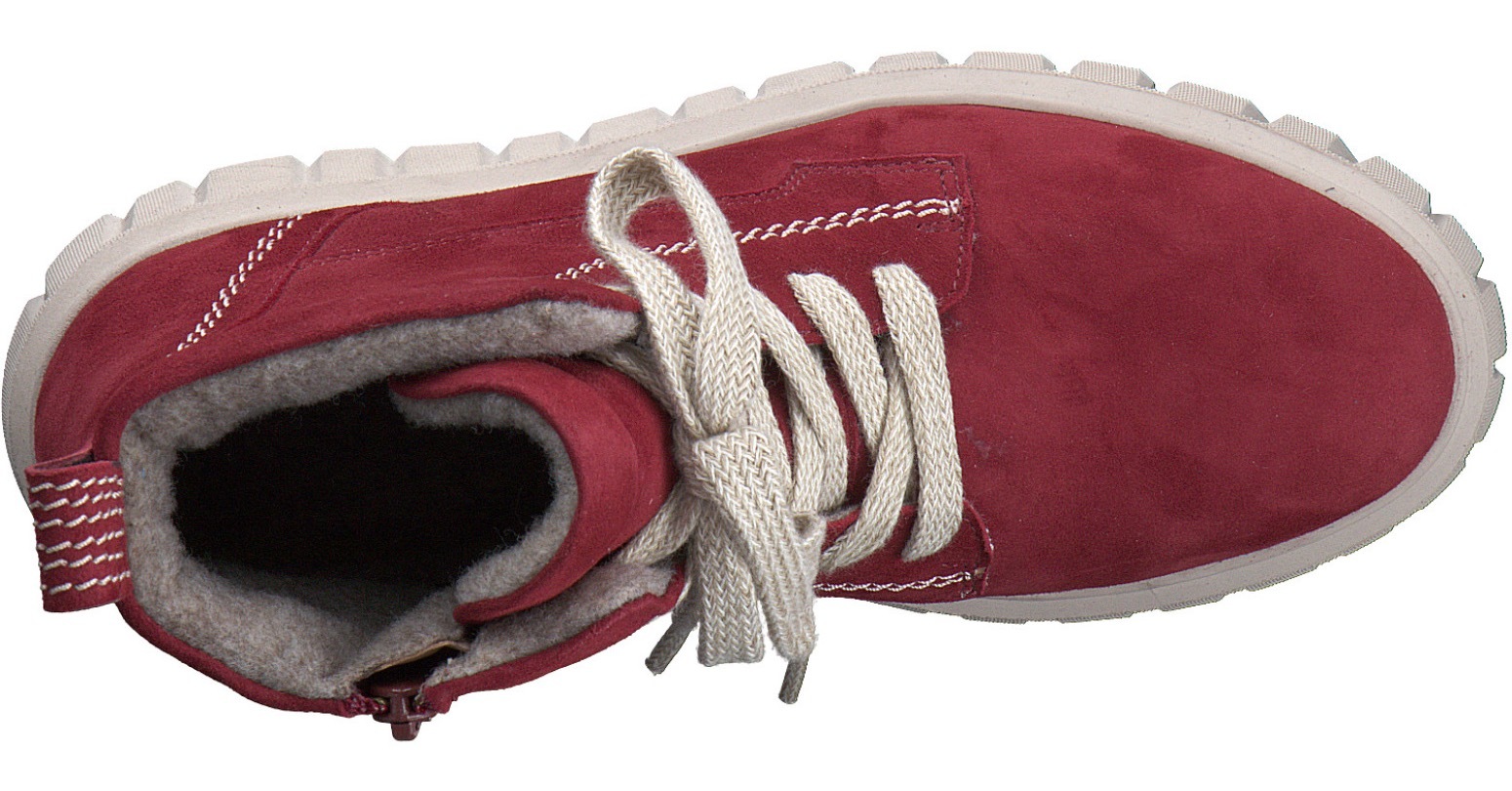 Tamaris Schnürboots, Keilabsatz, Schnürstiefelette mit zusätzlichem Innenreissverschluss