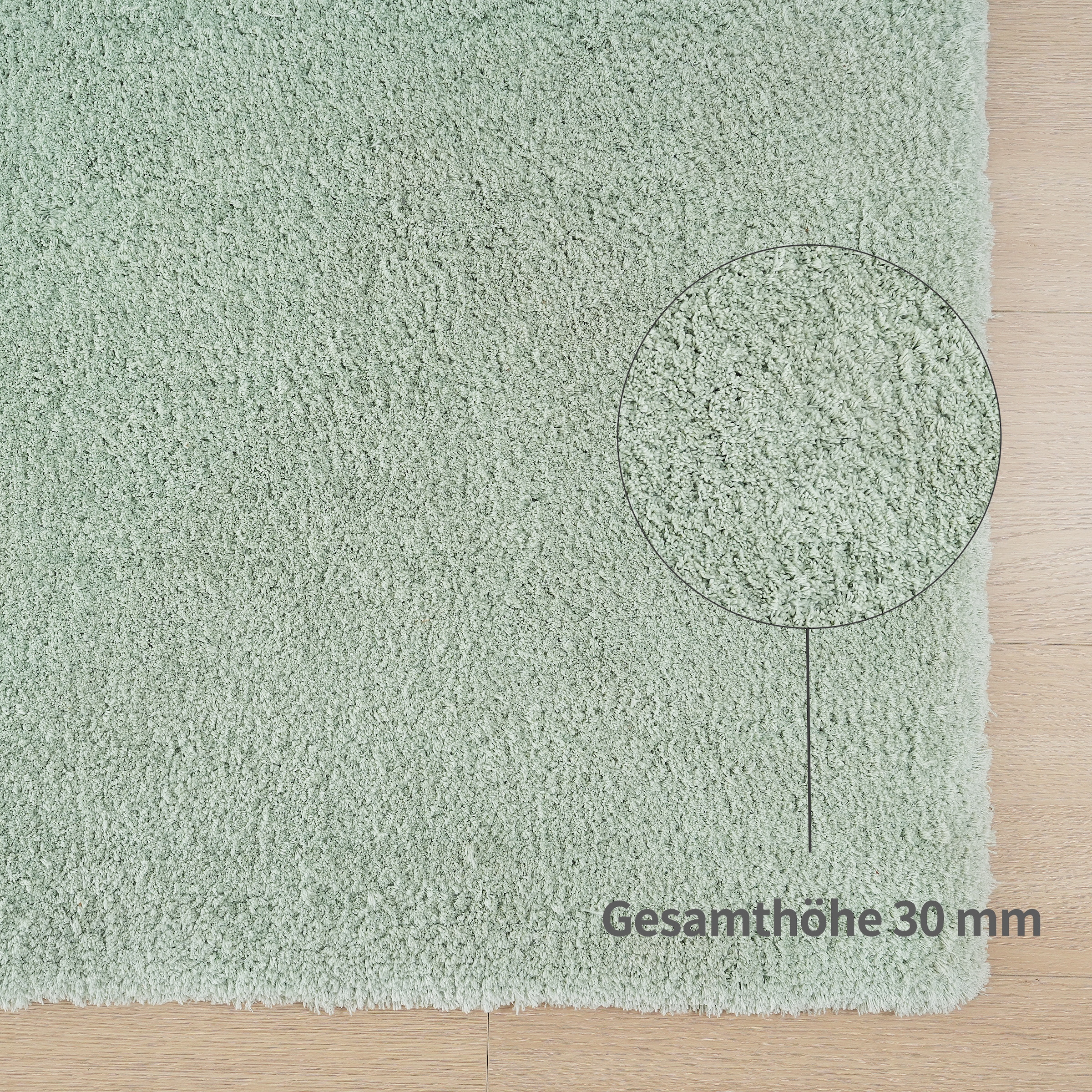 my home Hochflor-Läufer »Microfaser Teppich Magong, besonders weich, sehr feiner Flor«, rechteckig, 25 mm Höhe, uni Teppiche, Wohnzimmer, Schlafzimmer, Kinderzimmer, Flur, Brücke