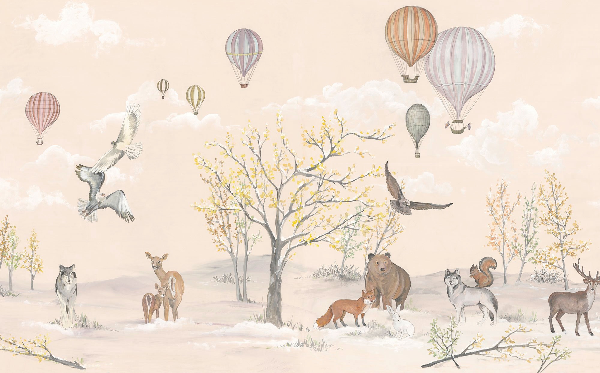 Image of Komar Vliestapete "Digitaldruck Vlies - Forest Expedition - Grösse 450 x 280 cm" bedruckt glatt Kinderzimmer