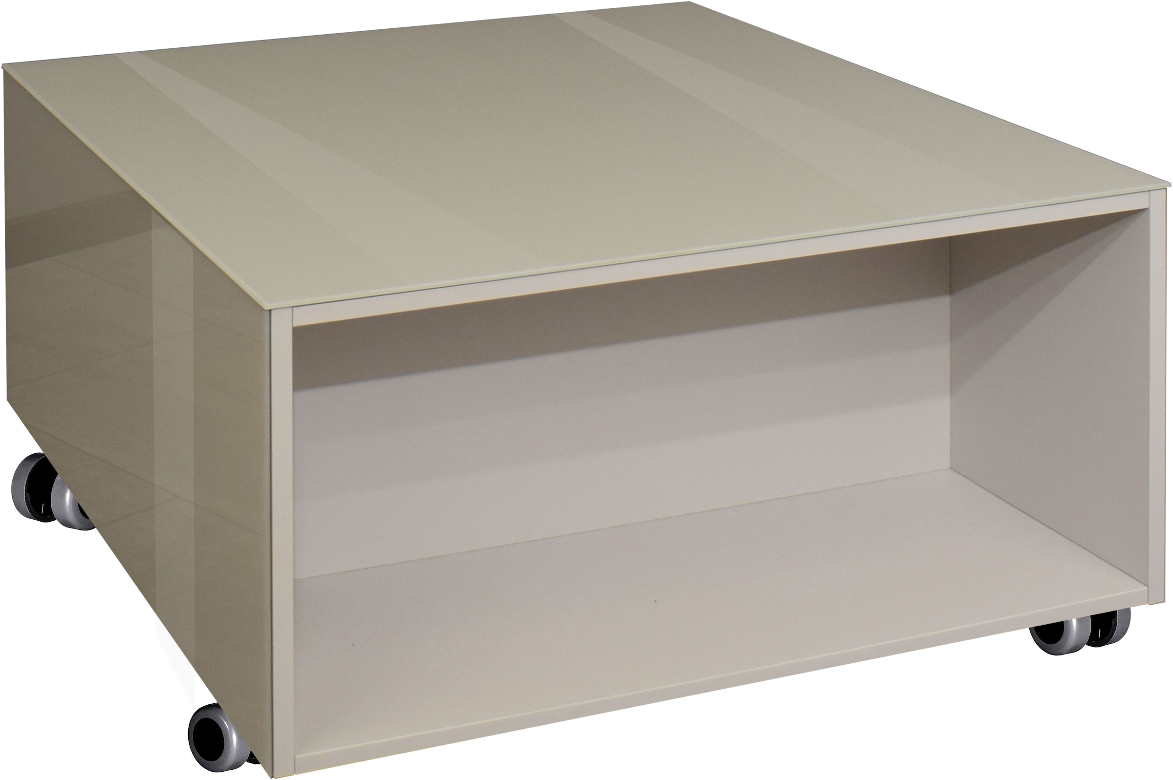 Mäusbacher Couchtisch Couchtisch auf Rollen BHT 75/42/75 cm mit 1 Schublade, 1 offenes Fach