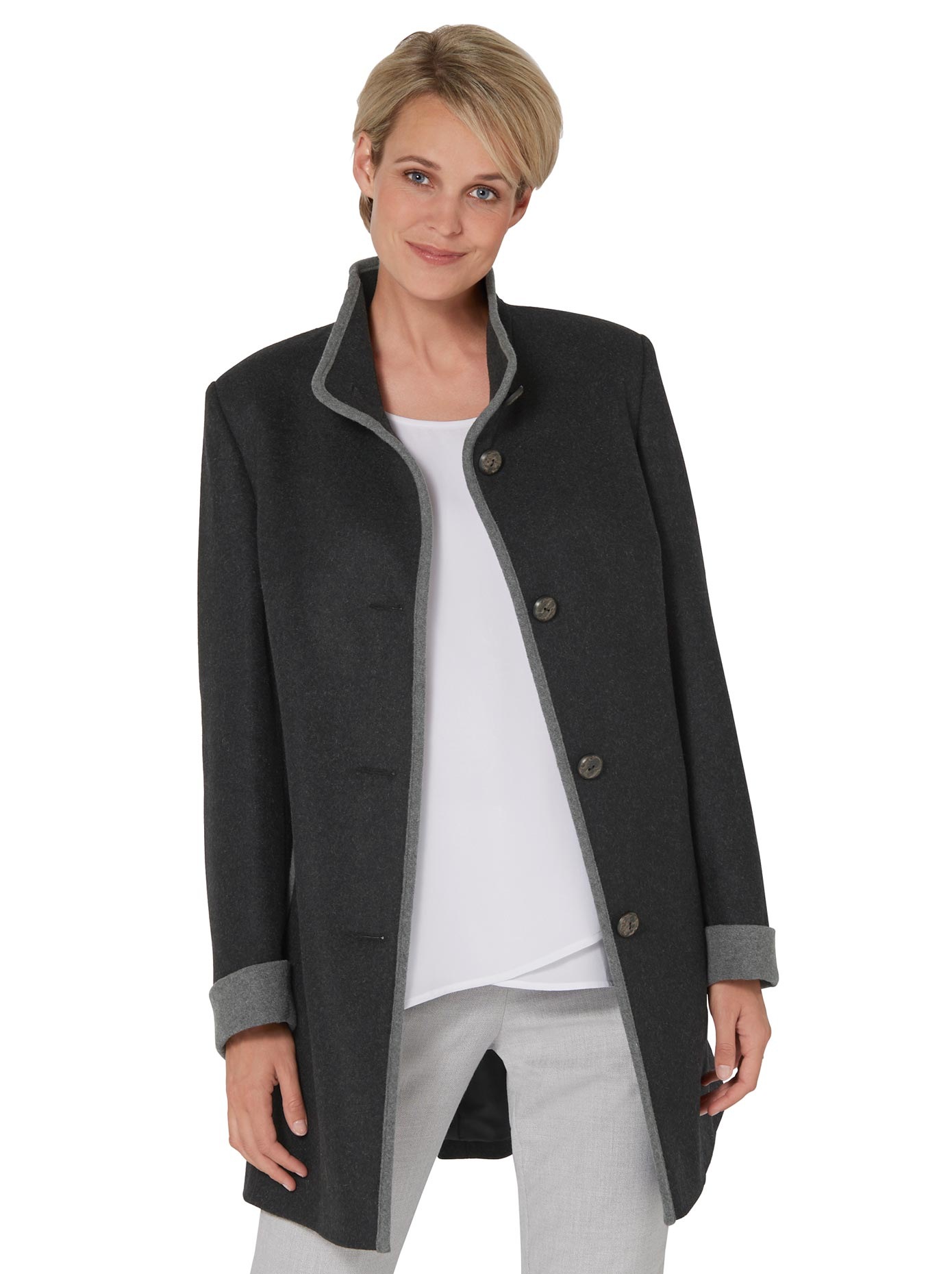 Classic Wolljacke, ohne Kapuze kaufen