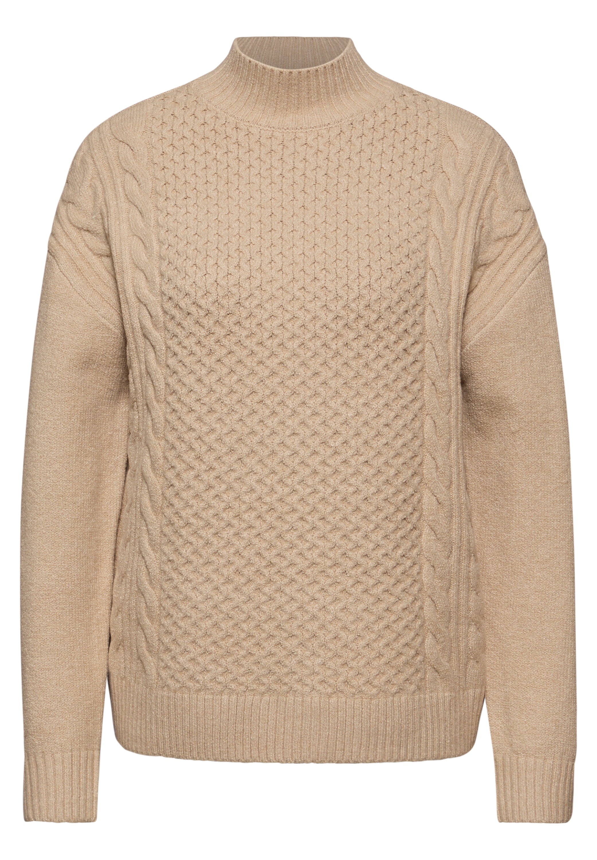 STREET ONE Stehkragenpullover mit Strickmuster