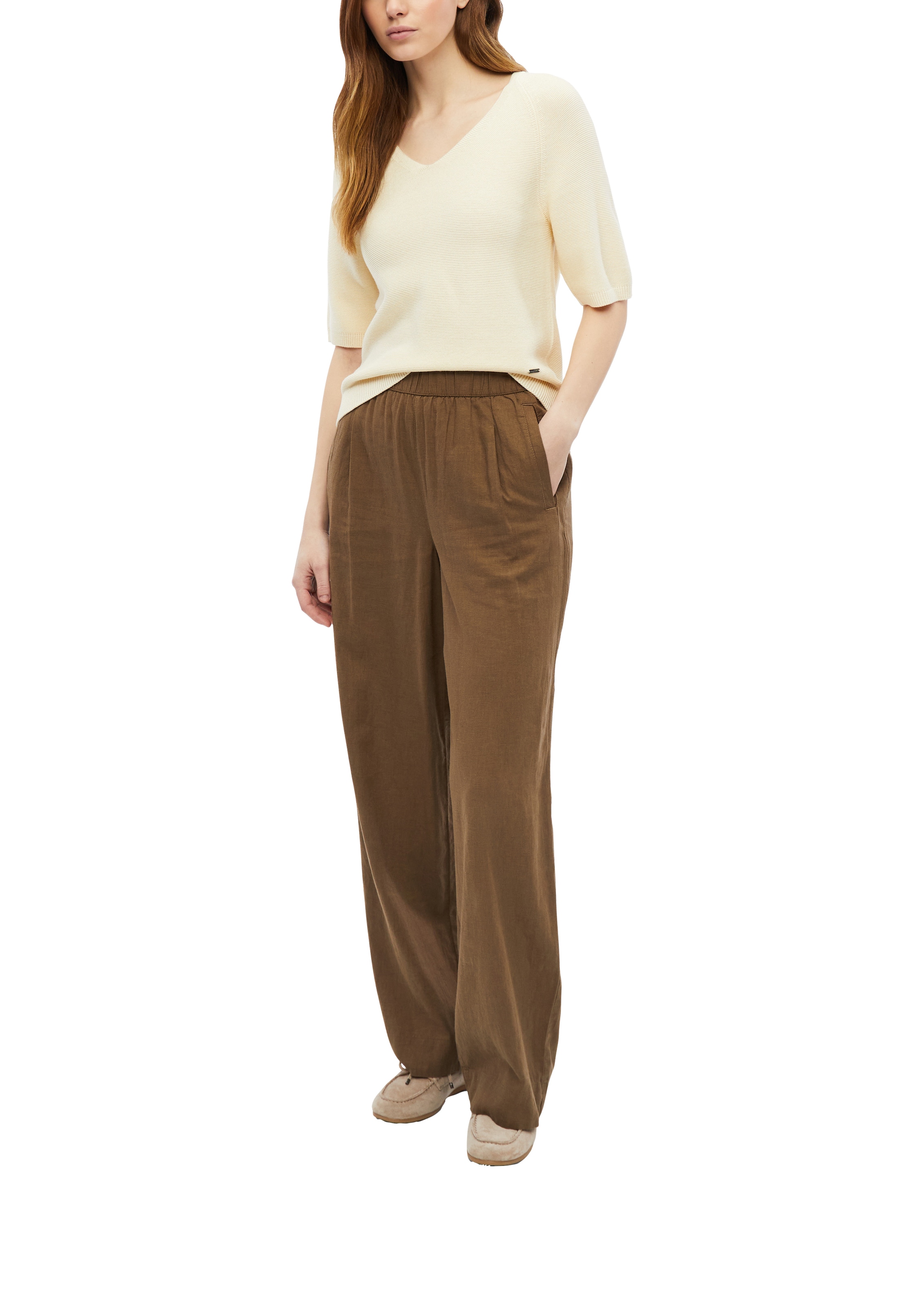 s.Oliver Pull col V col en V, manches mi-longues, uni