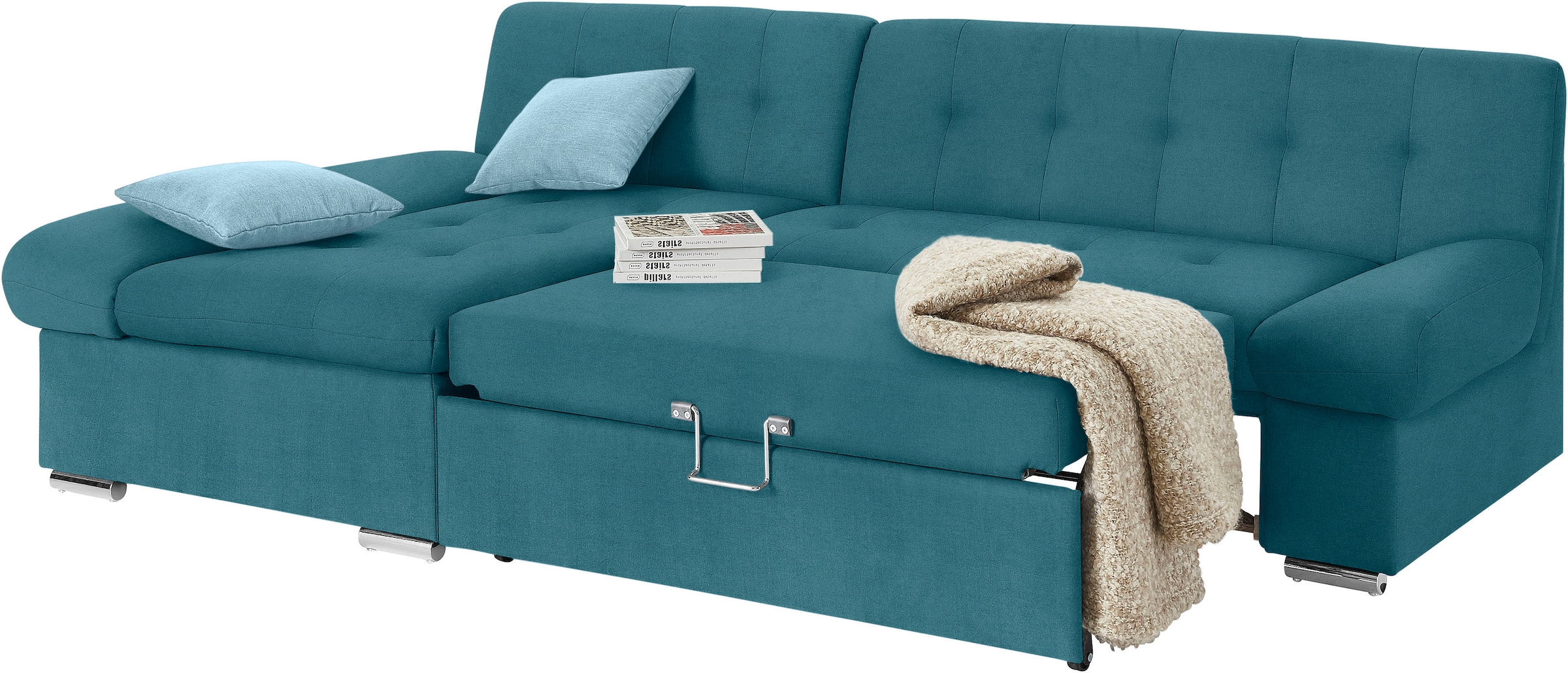 TRENDMANUFAKTUR Ecksofa »Reggae II, L-Form«, wahlweise mit Bettfunktion