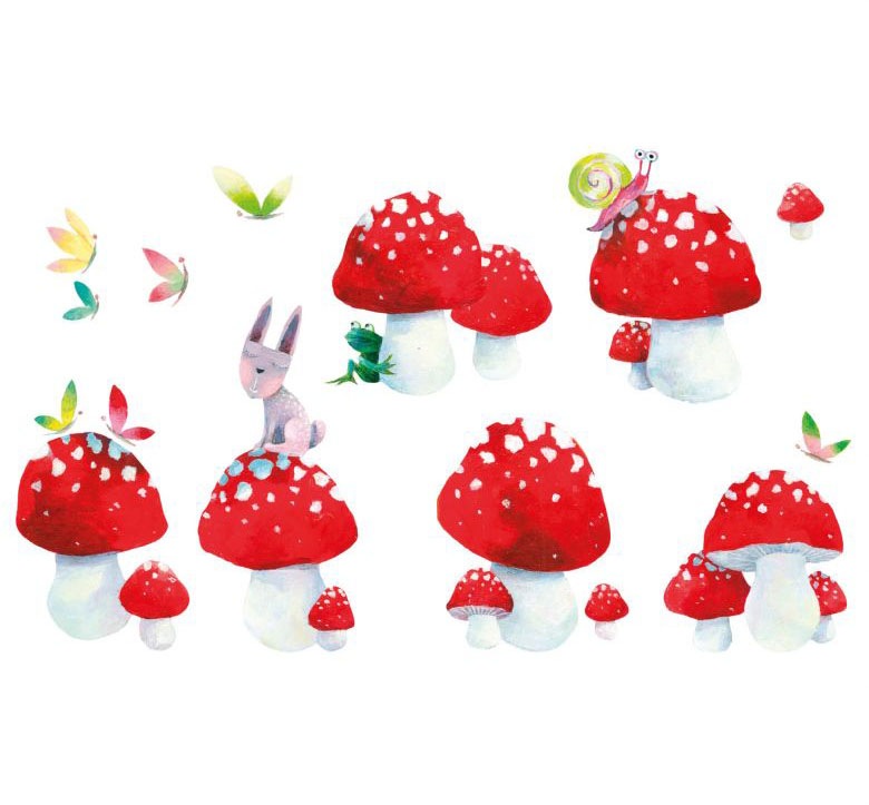 Image of Wall-Art Wandtattoo »Märchenhaft Glückspilze«, (1 St.) bei Ackermann Versand Schweiz
