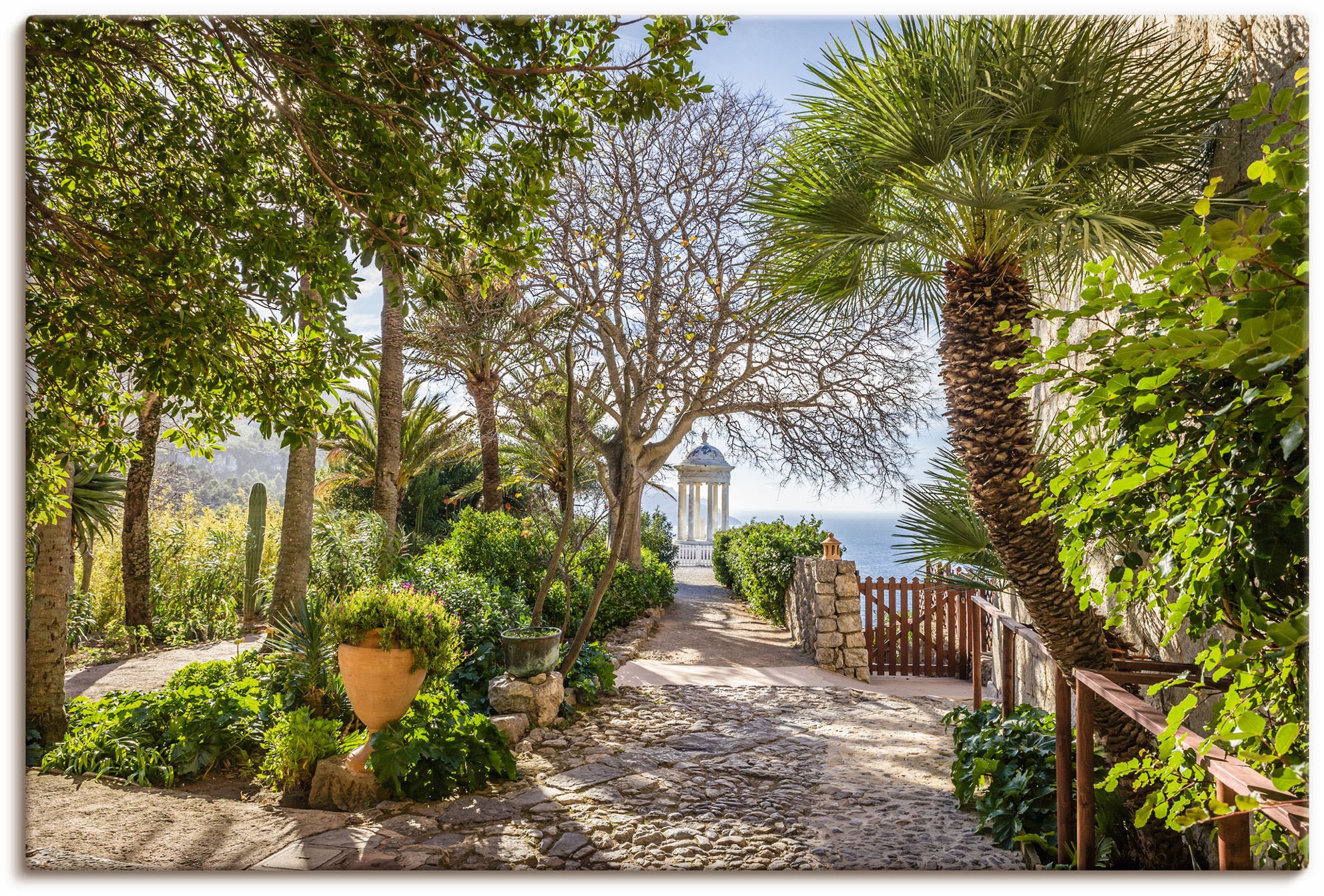 Image of Artland Wandbild "Garten Son Marroig bei DeiÃ , Mallorca" Gartenbilder 1 Stk. tlg. als Leinwandbild, Poster in verschied. Grössen
