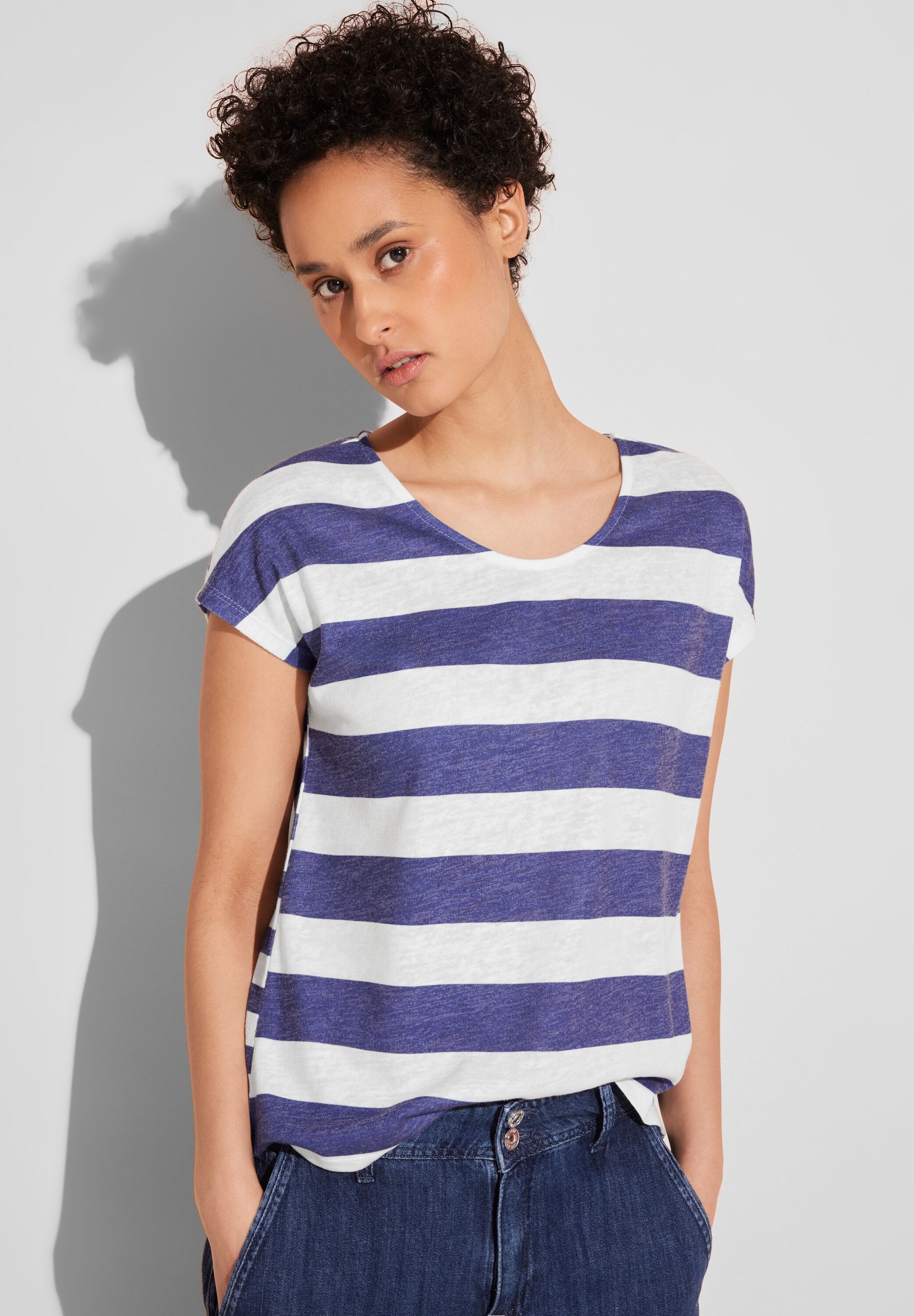 STREET ONE Shirttop, mit Streifenmuster