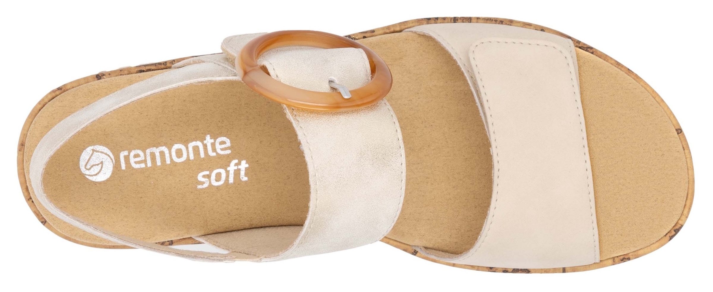 Remonte Keilsandalette  Sommerschuh, Riemchensandale, praktische Klettverschlüsse