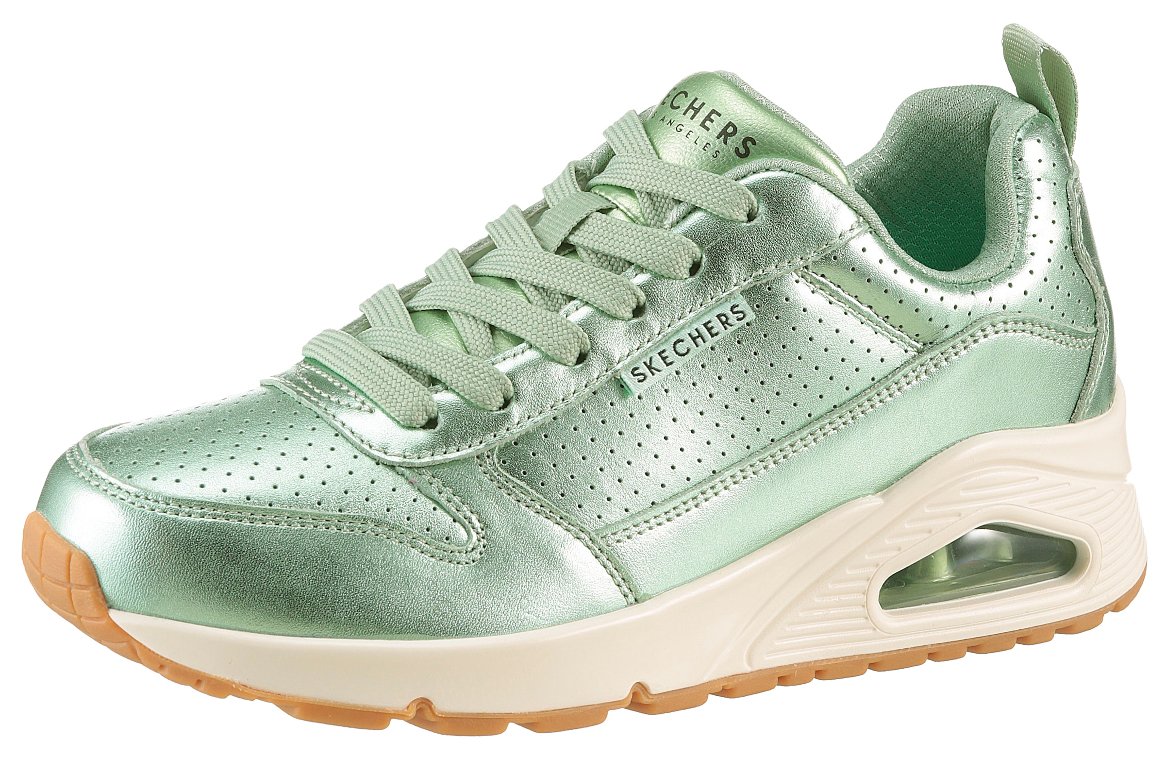 Image of Skechers Sneaker "UNO-METALLIXS", Keilsneaker, Plateausneaker, Schnürschuh, Halbschuh im Metallic-Look