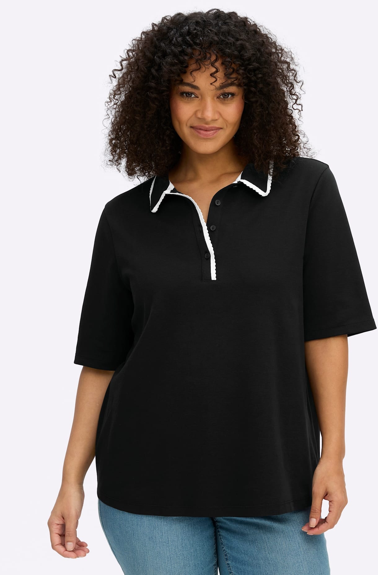 Image of Sheego Poloshirt "Shirt" 1