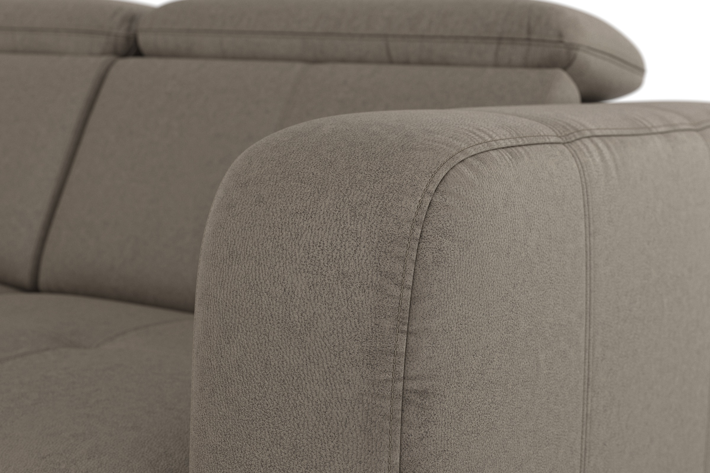 sit&more Ecksofa »Belluci L-Form«, inklusive Federkern, wahlweise mit Bettfunktion und Bettkasten