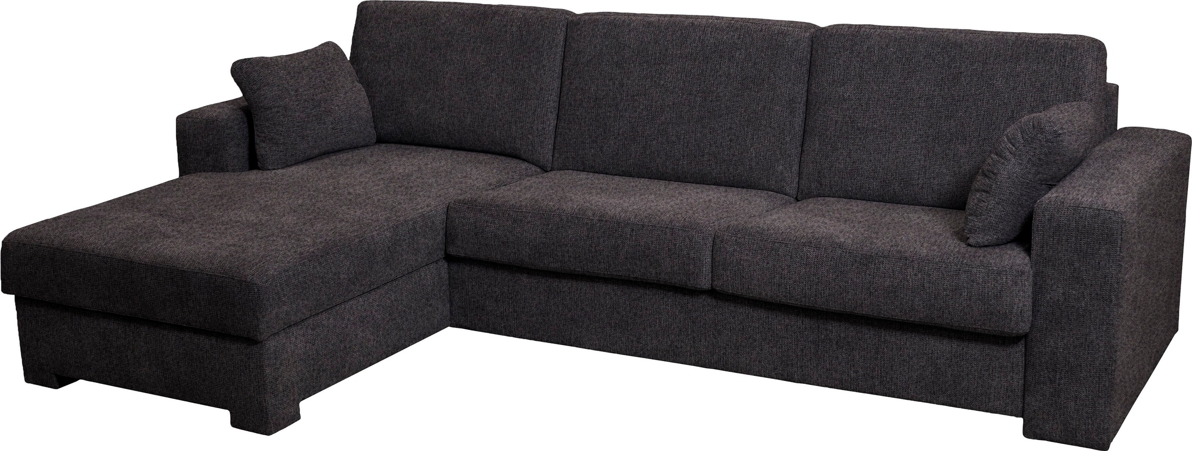 Home affaire Ecksofa »Roma "M" Matratzenhöhe 14 cm, Dauerschlaffunktion, mit Unterfederung,«, Liegemasse ca 143x198 cm, L-Form