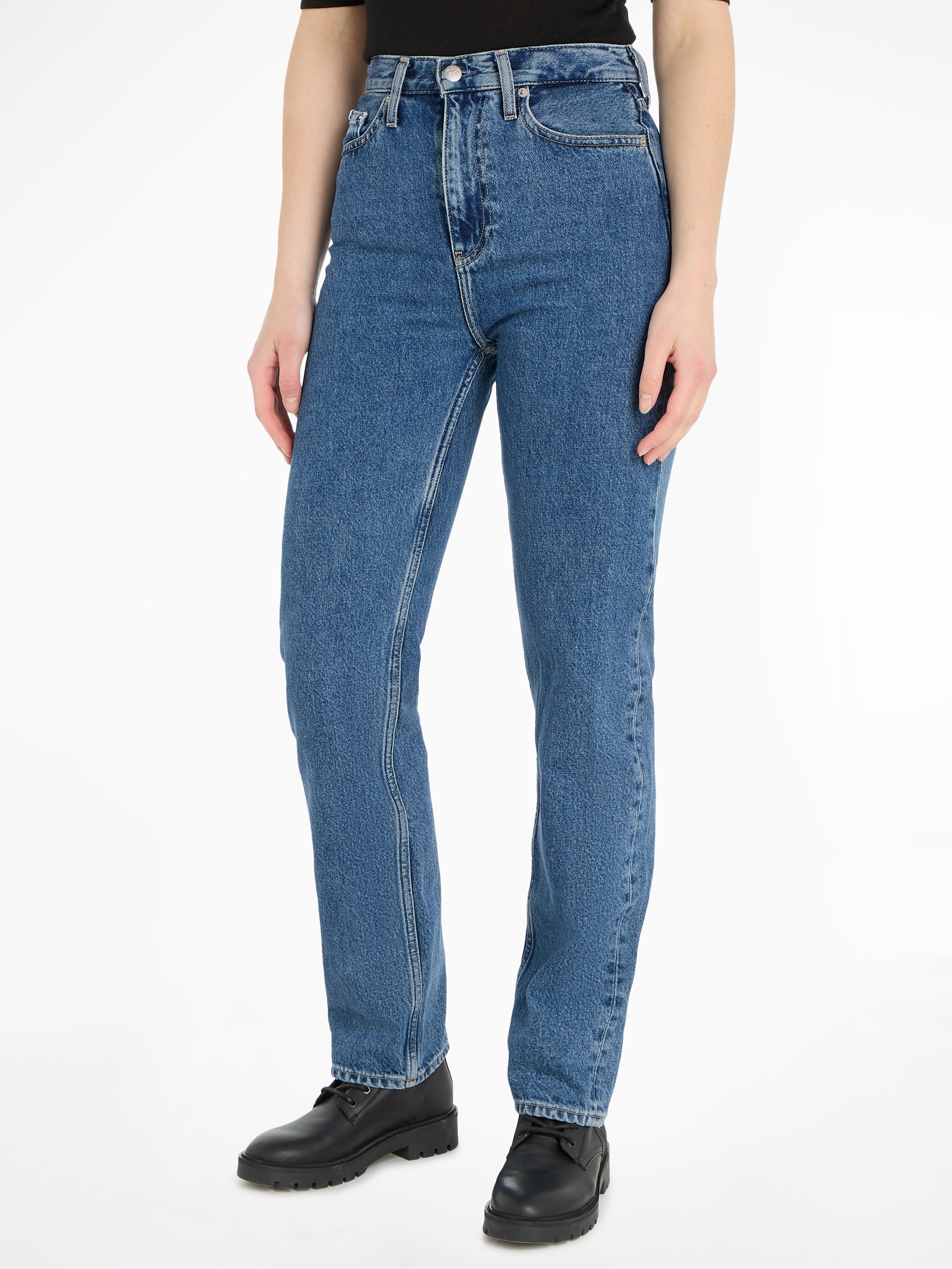 RISE Straight-Jeans Acheter im Jeans 5-Pocket-Style STRAIGHT«, Klein simplement »HIGH Calvin