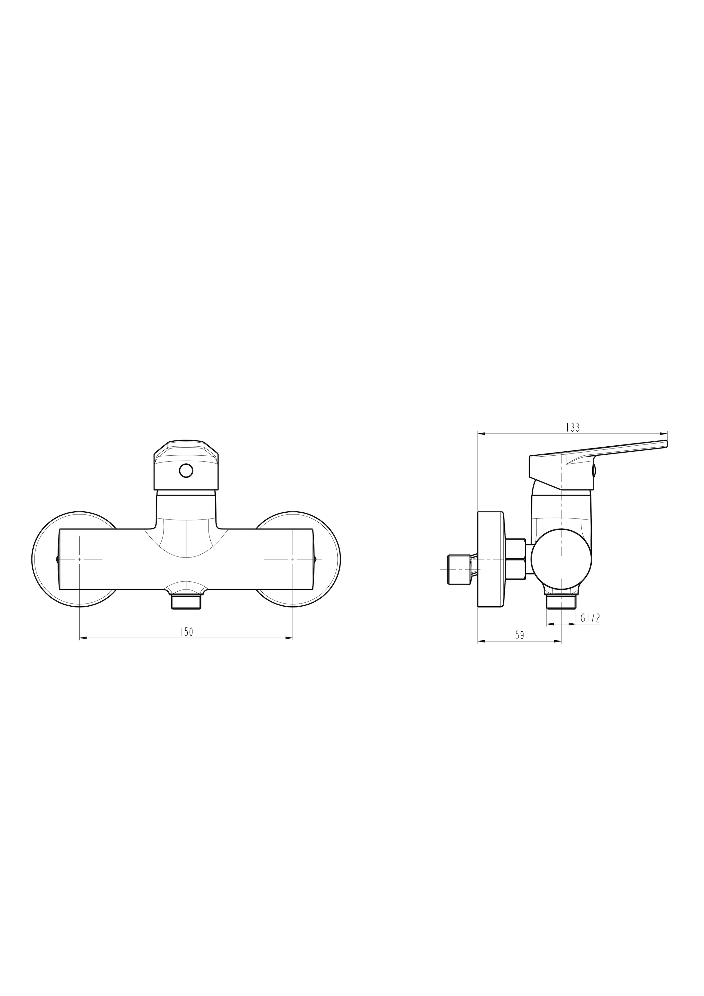 Schütte Duscharmatur »Futura« Wasserhahn Bad, Mischbatterie Dusche DVGW zertifiziert in Chrom