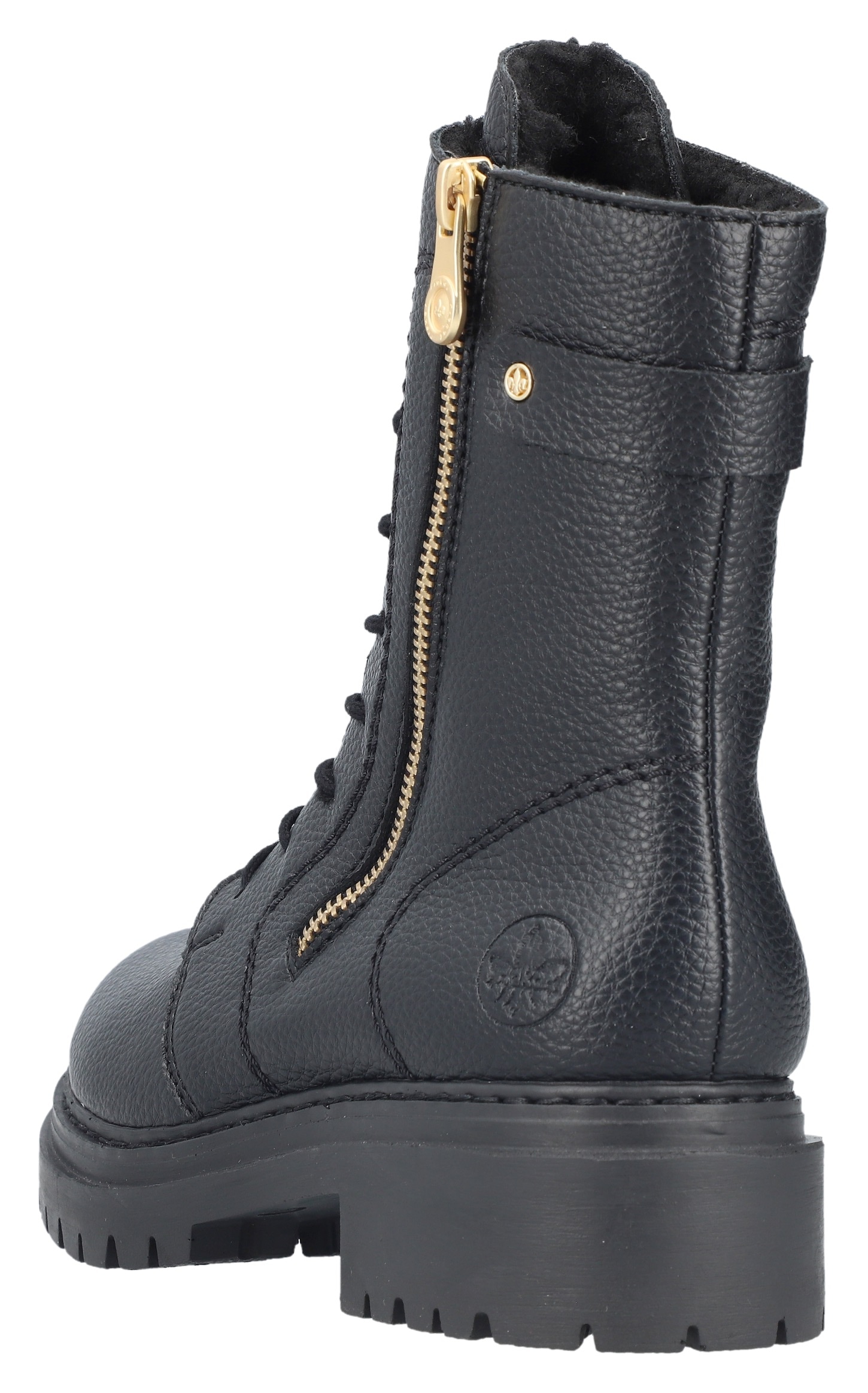 Rieker Winterstiefelette  Schnürboots, Schnürstiefelette, Blockabsatz, mit markanter Profilsohle