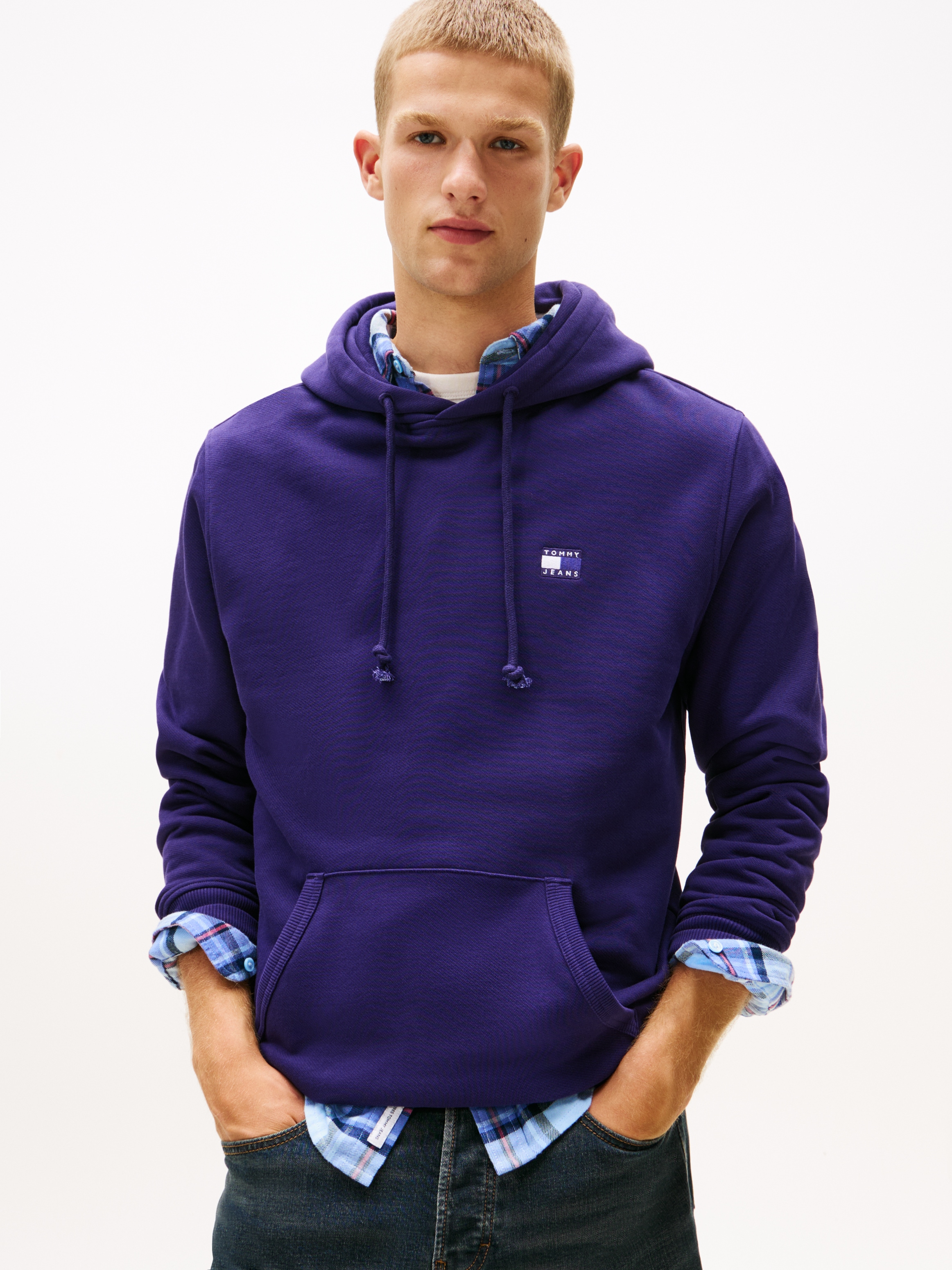 Image of Tommy Jeans Hoodie "TJM REG BADGE HOODIE EXT", Mit Rundhalsausschnitt