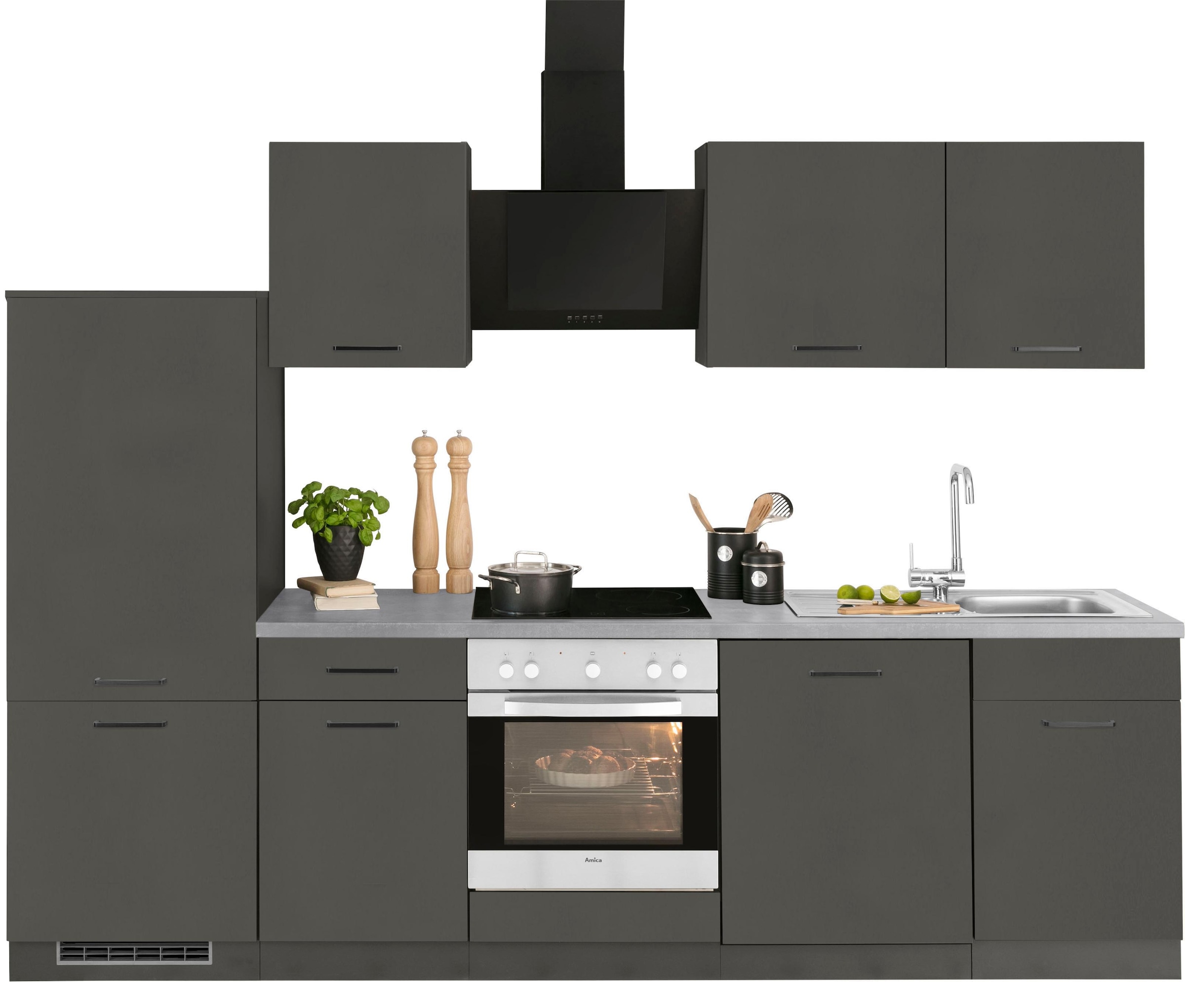 Küchenzeile E-Geräte, wiho ♕ 280 cm »Esbo«, versandkostenfrei Breite ohne Küchen auf