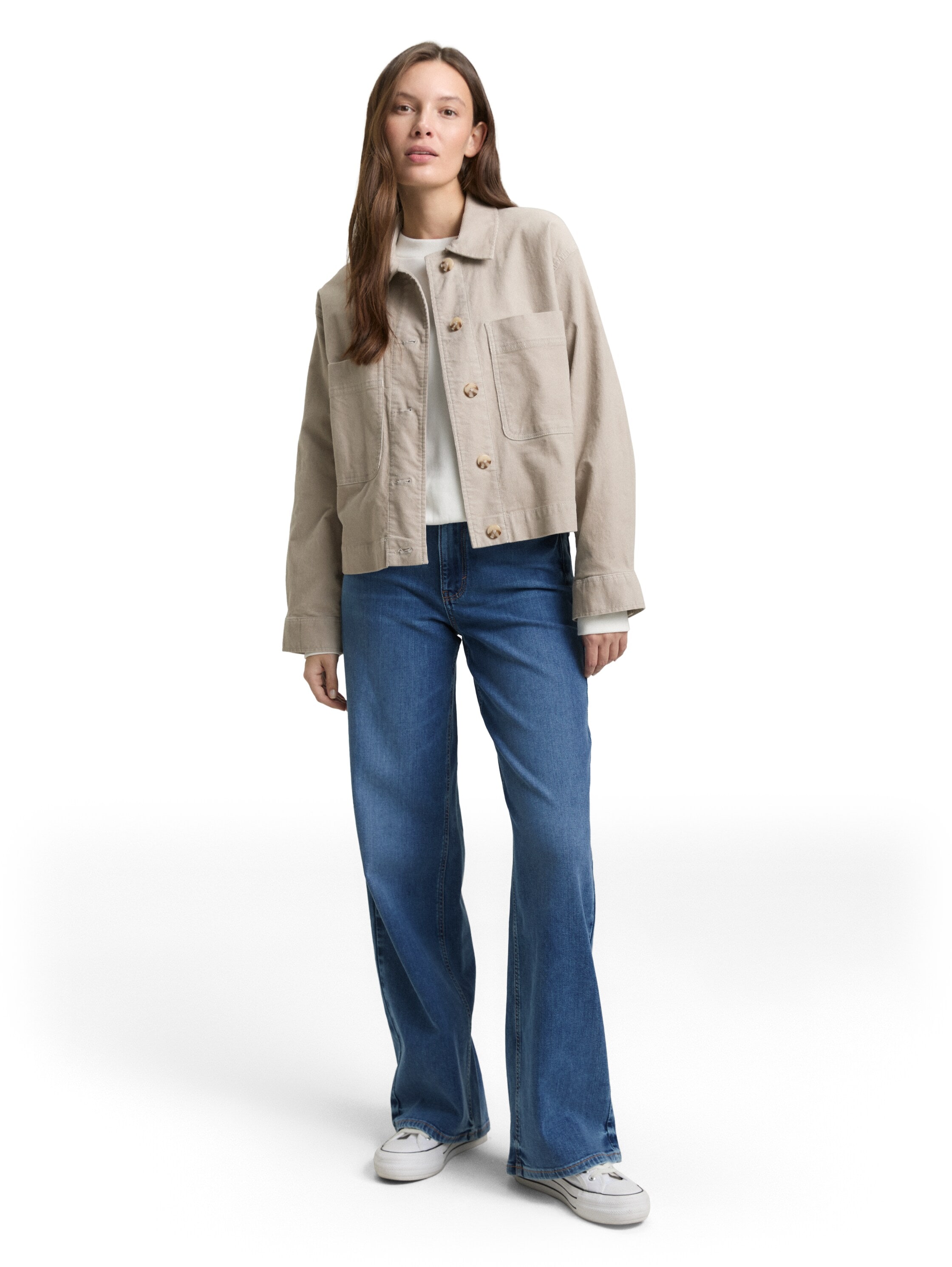 TOM TAILOR Weite Jeans im Four-Pocket Style