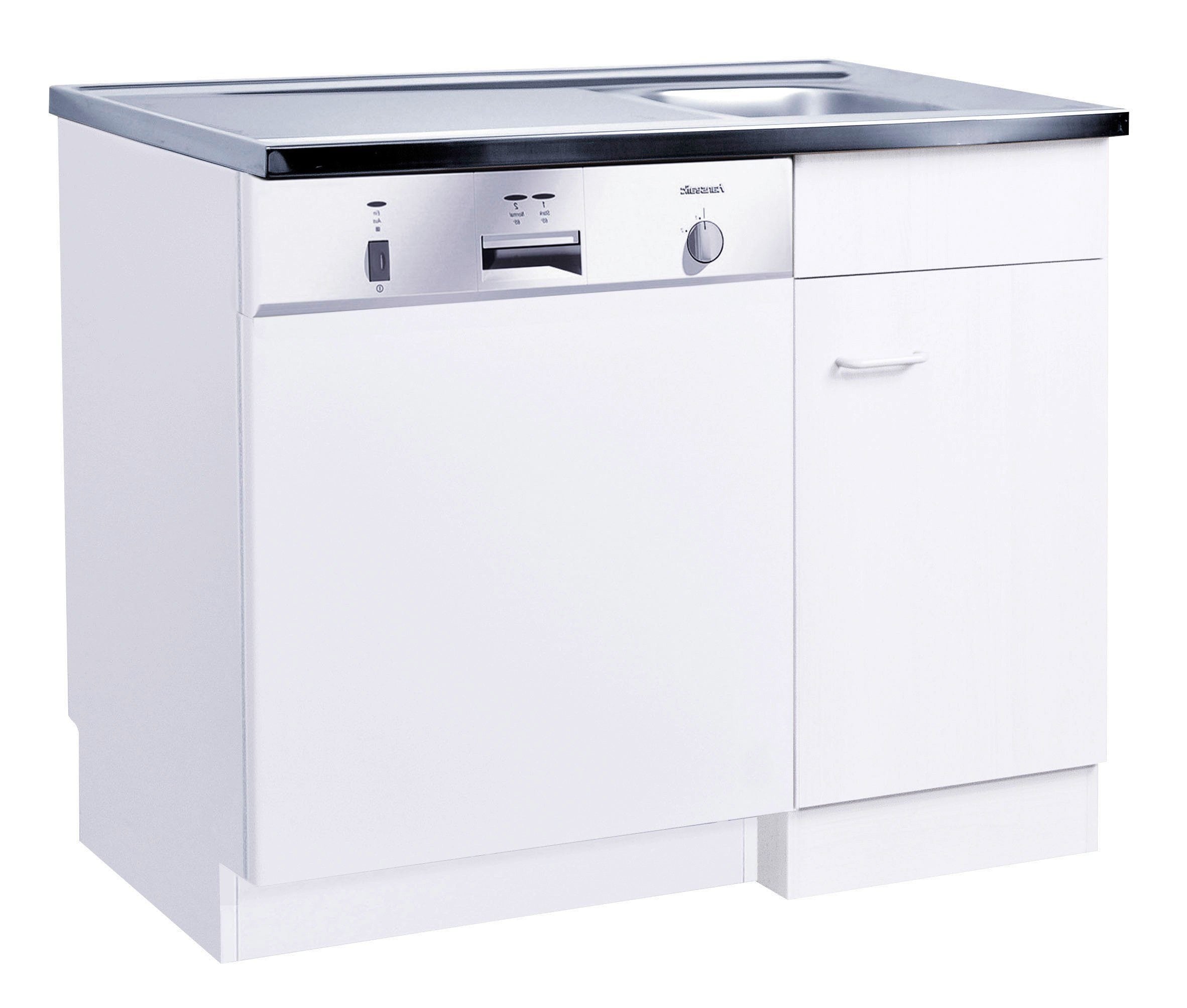 KOCHSTATION Spülenschrank »KS-Elster« Spülzentrum für Geschirrspüler, ohne Front B/H/T: ca. 100/85/60 cm