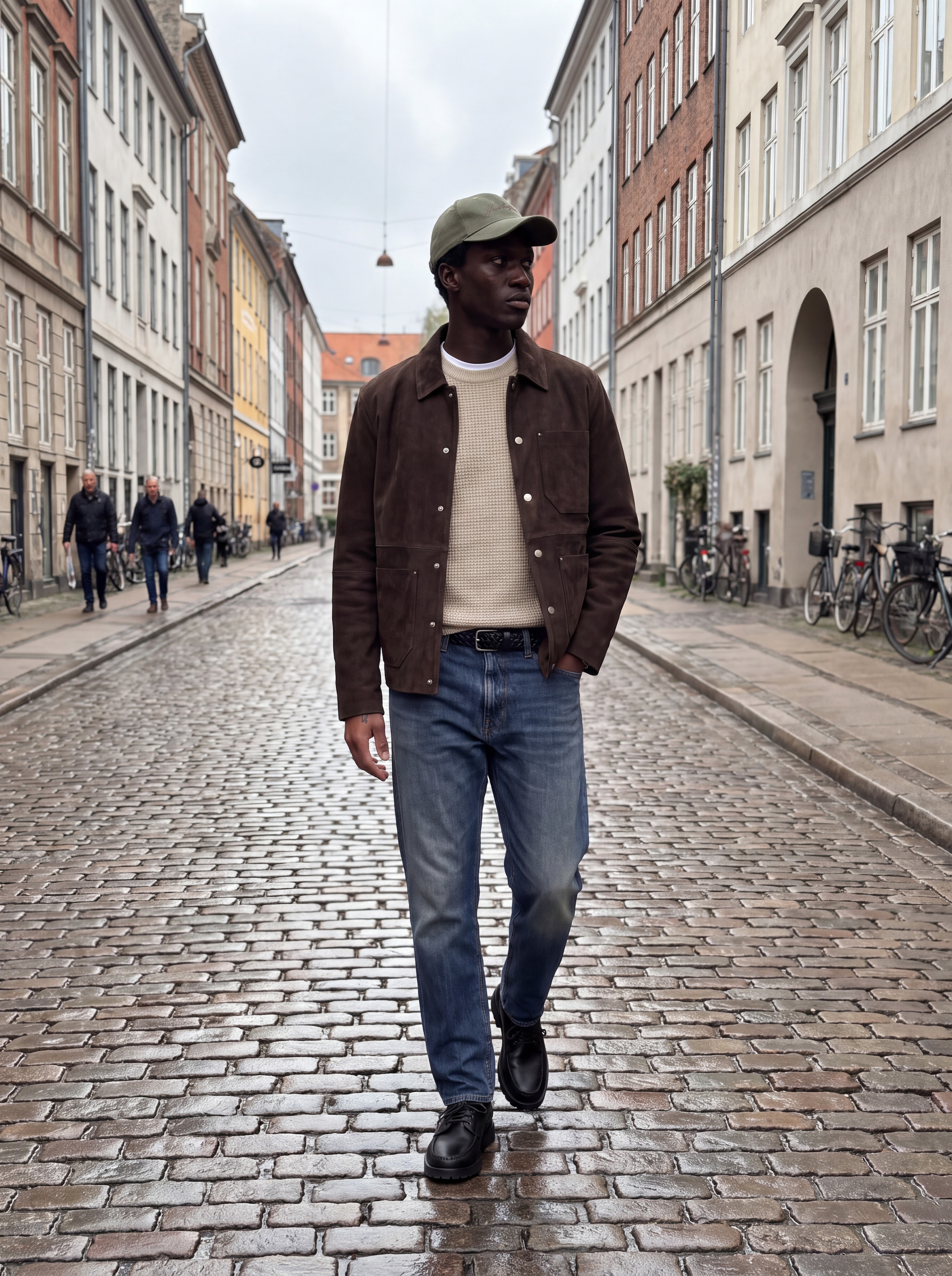 Jack & Jones Pull à col rond »JJLUKE KNIT CREW NECK AW26« mélange de matériaux, coupe régulière